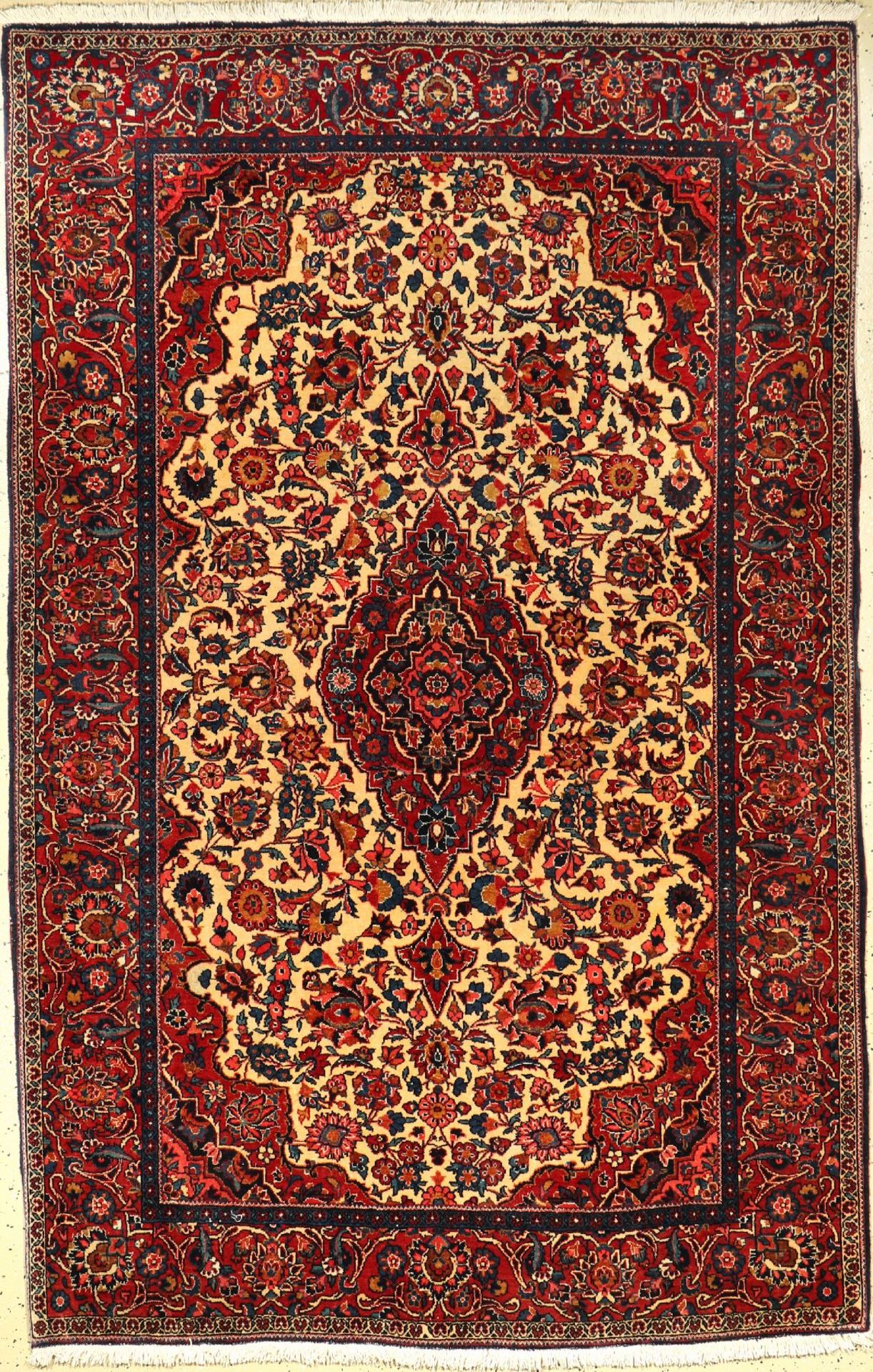 Keschan Kork alt, Persien, um 1940, Korkwolle, ca. 200 x 130 cm, EHZ: 2, (gereinigt)Kurk Kashan Rug,