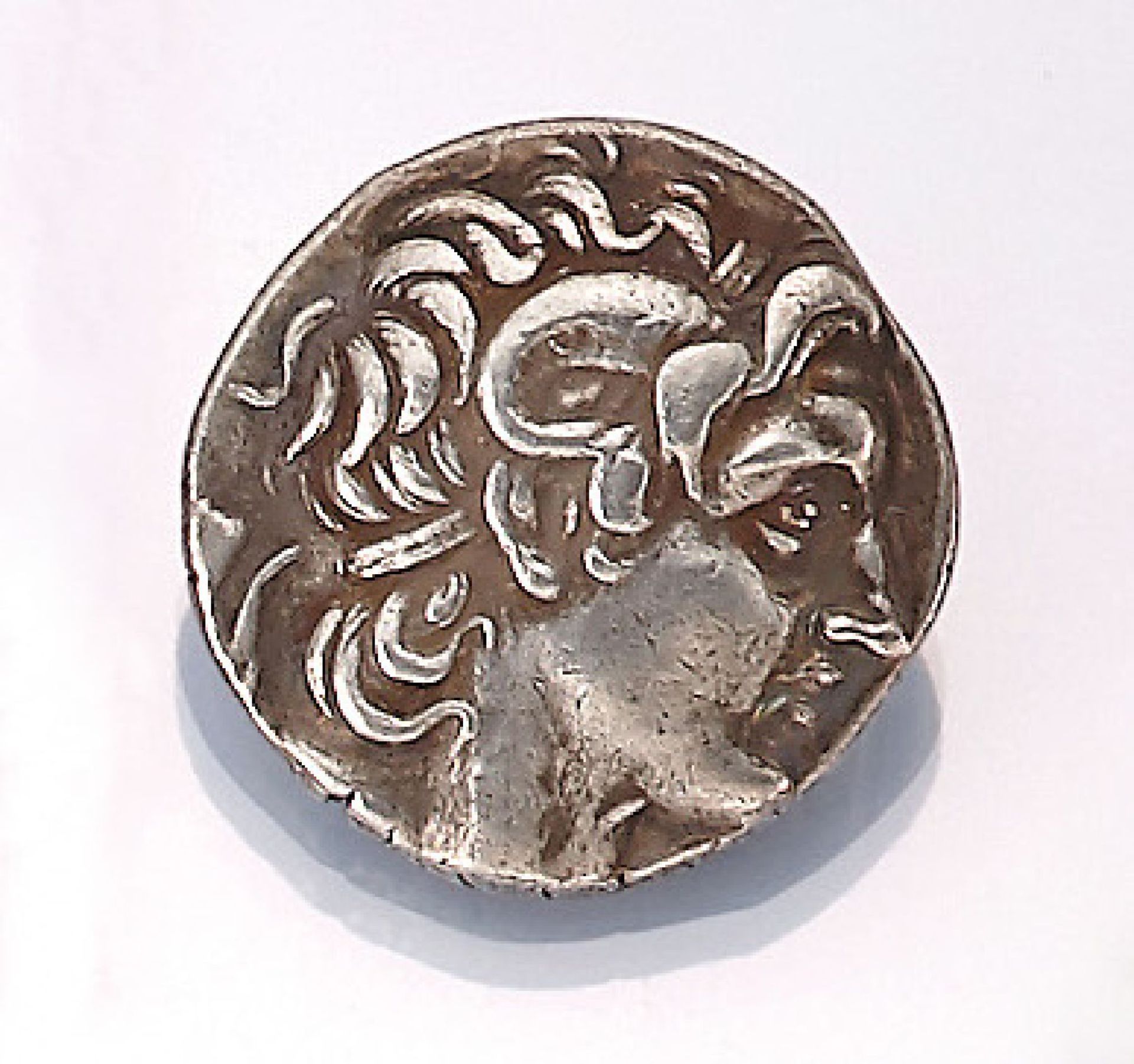 Silbermünze, Tetradrachme, Pergamon, 287-282, Kopf des vergöttlichten Alexanders, Diadem und