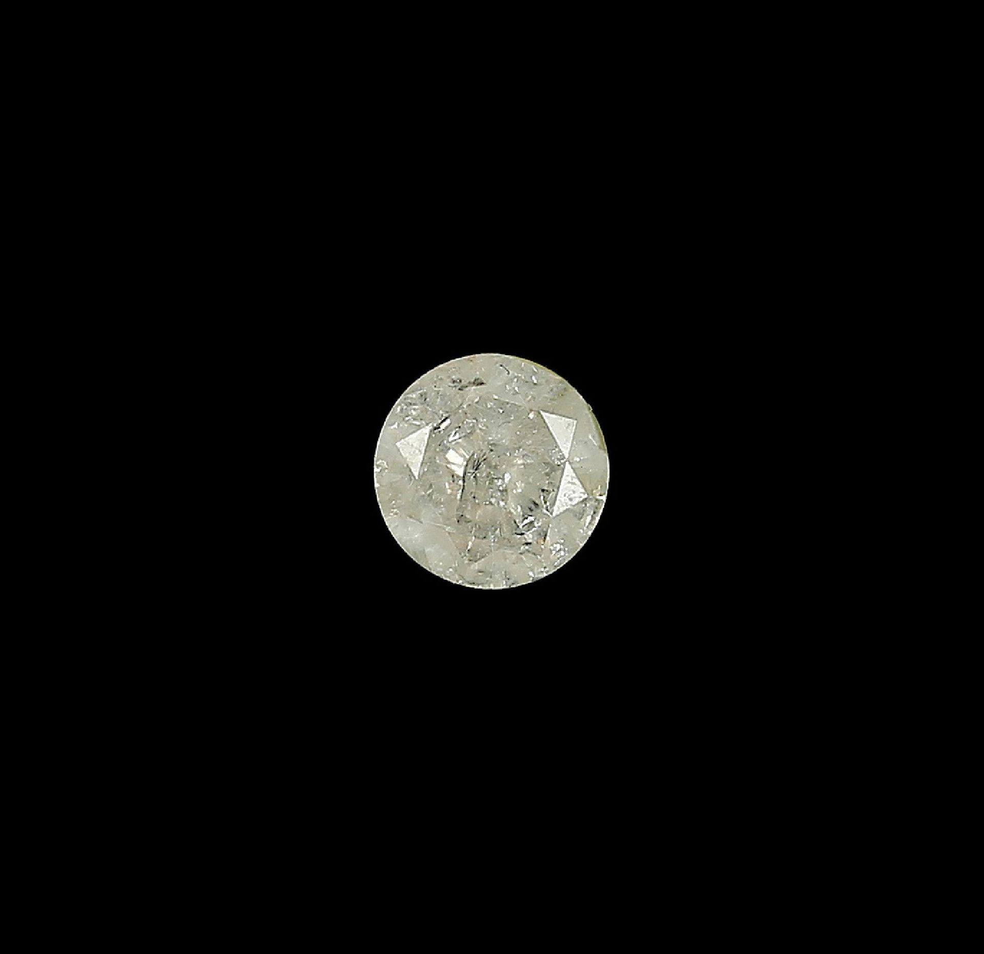 Loser Brillant, ca. 0.50 ct get.Weiß/p3 Schätzpreis: 450, - EURLoose brilliant, approx. 0.50 ct