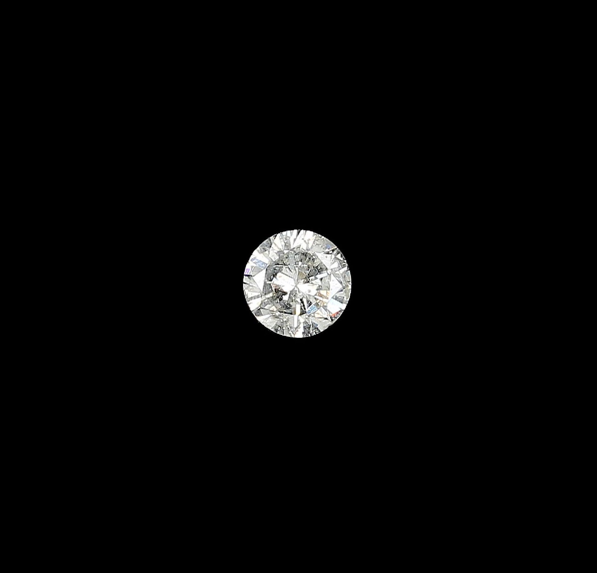 Loser Brillant, ca. 0.3 ct get.Weiß/p2 Schätzpreis: 350, - EURLoose brilliant, approx. 0.3 ct Top