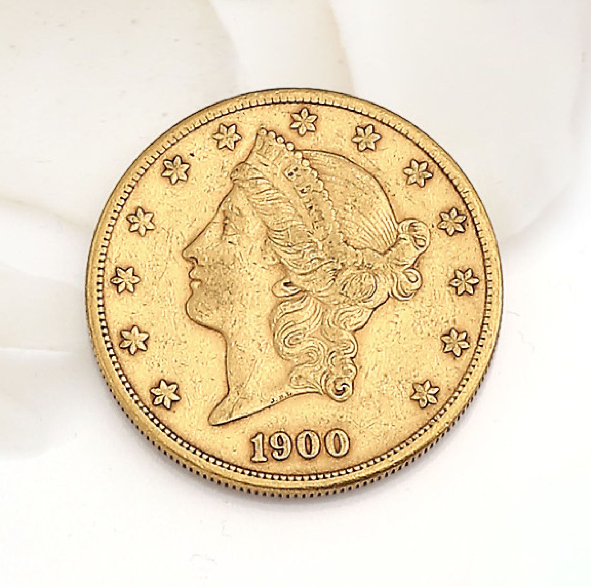 Goldmünze, 20 Dollars, USA, 1900, sogn. Double Eagle, Liberty HeadGold coin, 20 Dollars, USA , 1900,