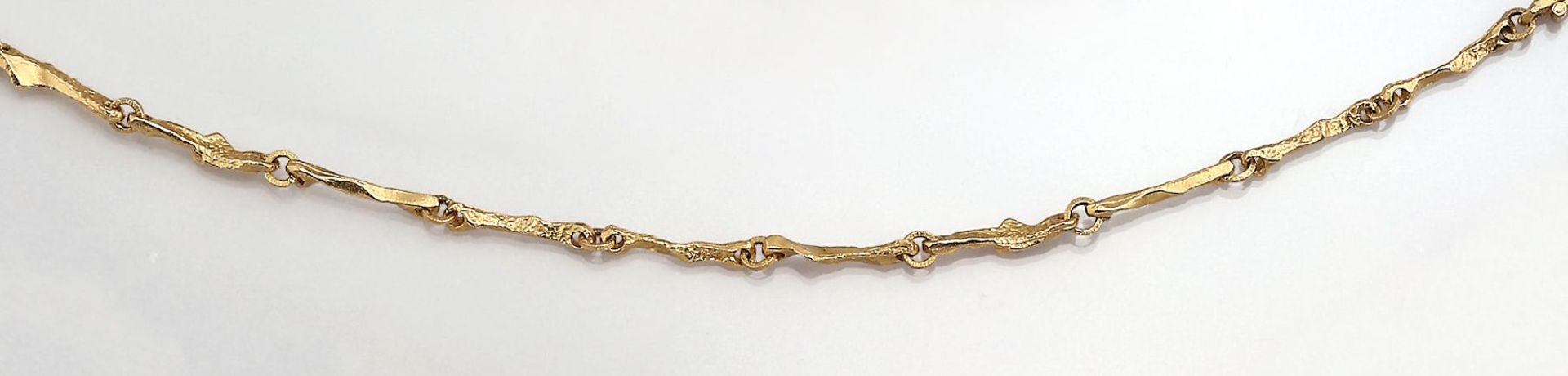 14 kt Gold Lapponia Schmuckset, GG 585/000,best. aus: Collier, Armband und Paar Ohrstecker, typ.