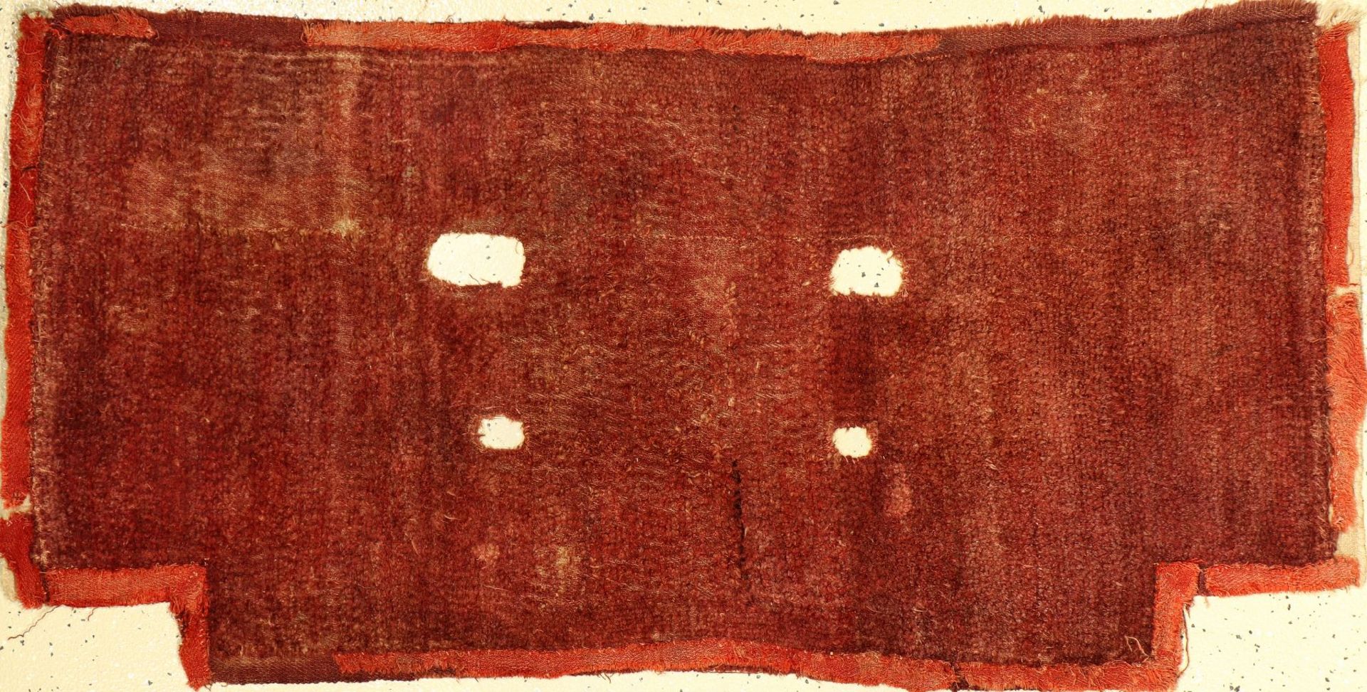 Früher tibetischer "Makden" antik (Doppelseitig), Tibet, um 1700, Wolle in Sumakh-Technik gewebt auf