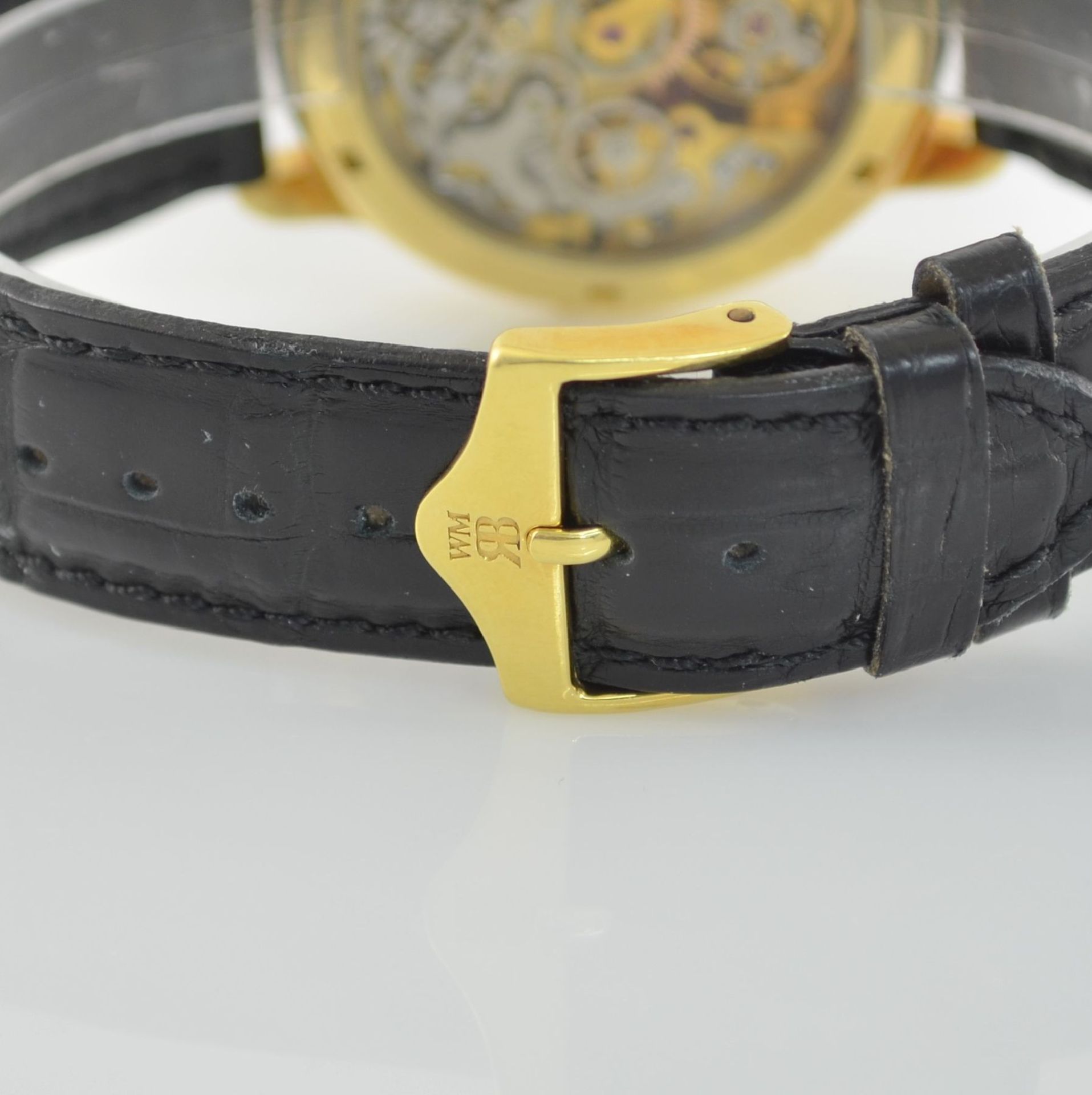 RAINER BRAND Herrenarmbanduhr Kaliber Valjoux 886 mit Schaltradchronograph & Vollkalender in GG - Bild 5 aus 6