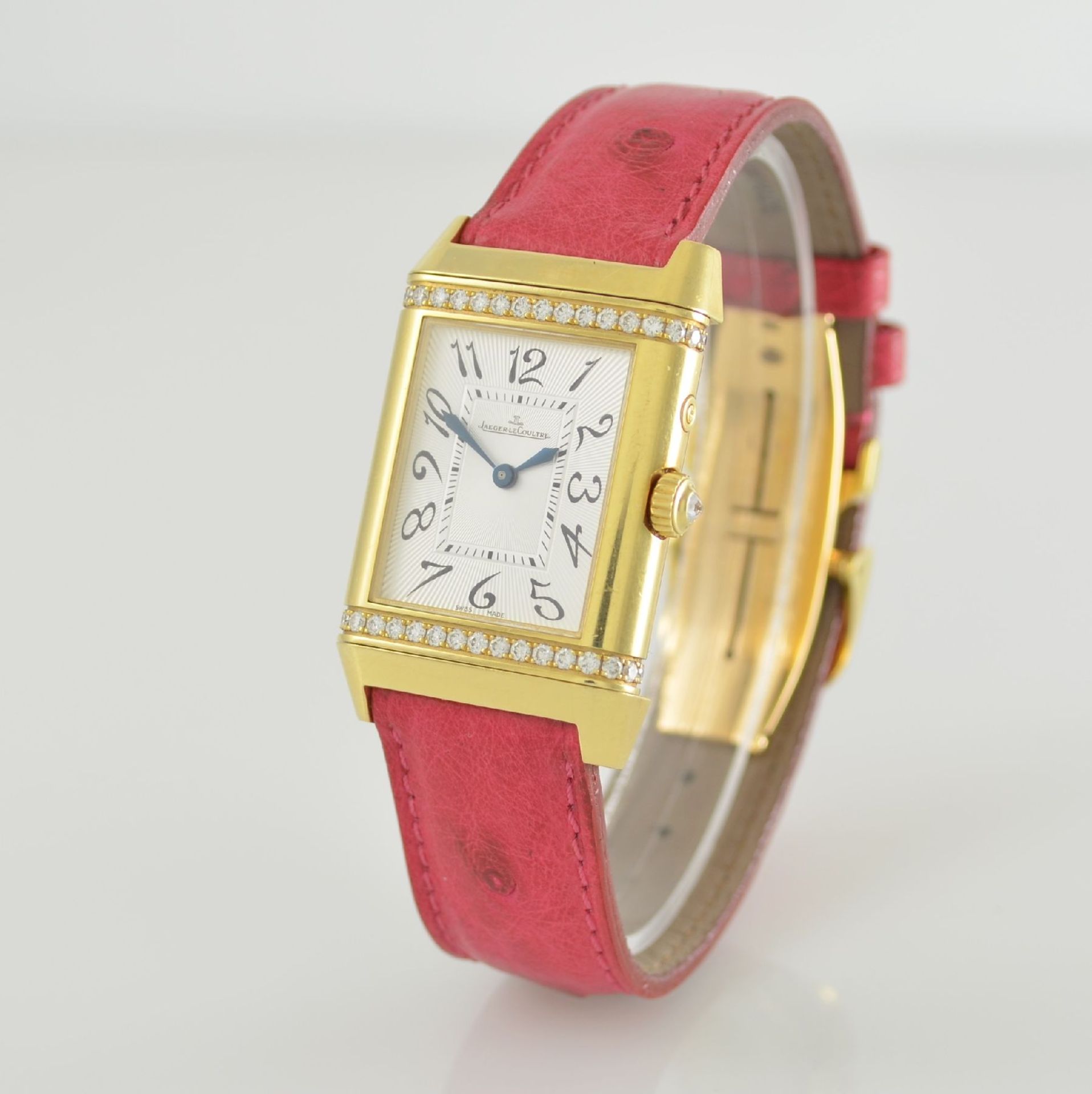 Jaeger-LeCoultre Damenarmbanduhr Reverso Duetto mit 2. Zeitzone, Handaufzug, Ref. 269.1.54, um 180 - Bild 3 aus 12