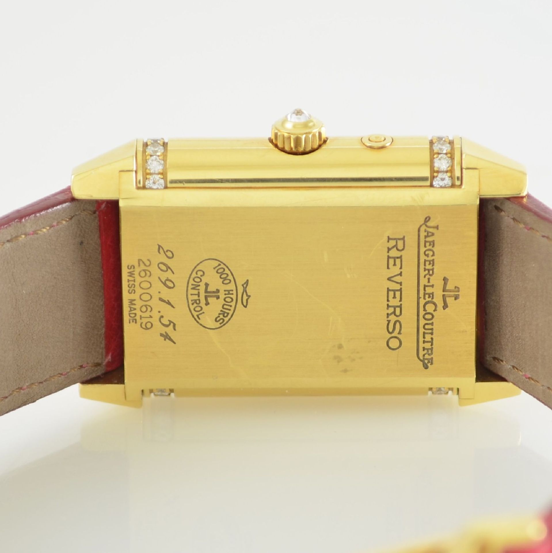 Jaeger-LeCoultre Damenarmbanduhr Reverso Duetto mit 2. Zeitzone, Handaufzug, Ref. 269.1.54, um 180 - Bild 5 aus 12