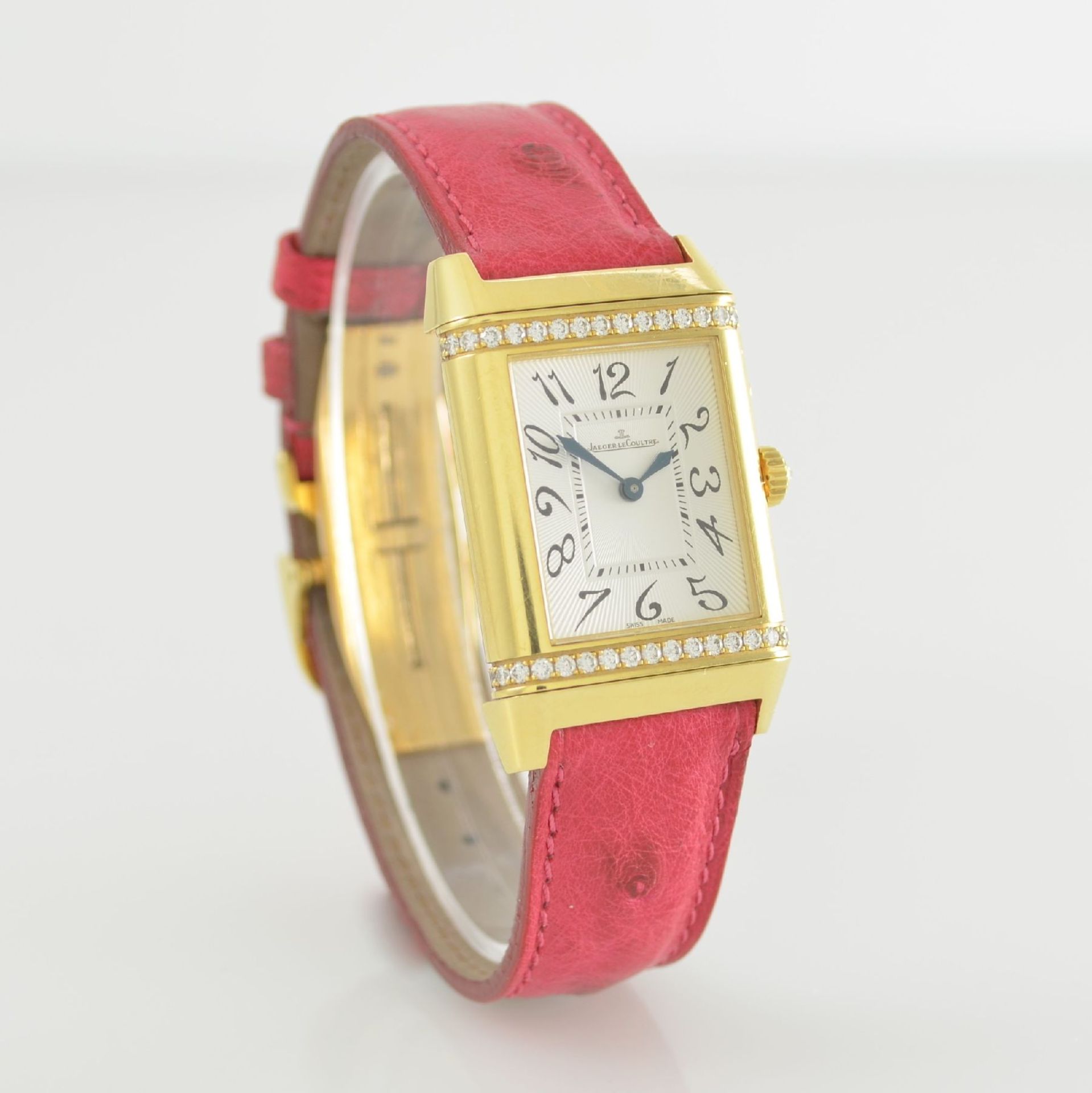 Jaeger-LeCoultre Damenarmbanduhr Reverso Duetto mit 2. Zeitzone, Handaufzug, Ref. 269.1.54, um 180 - Bild 4 aus 12