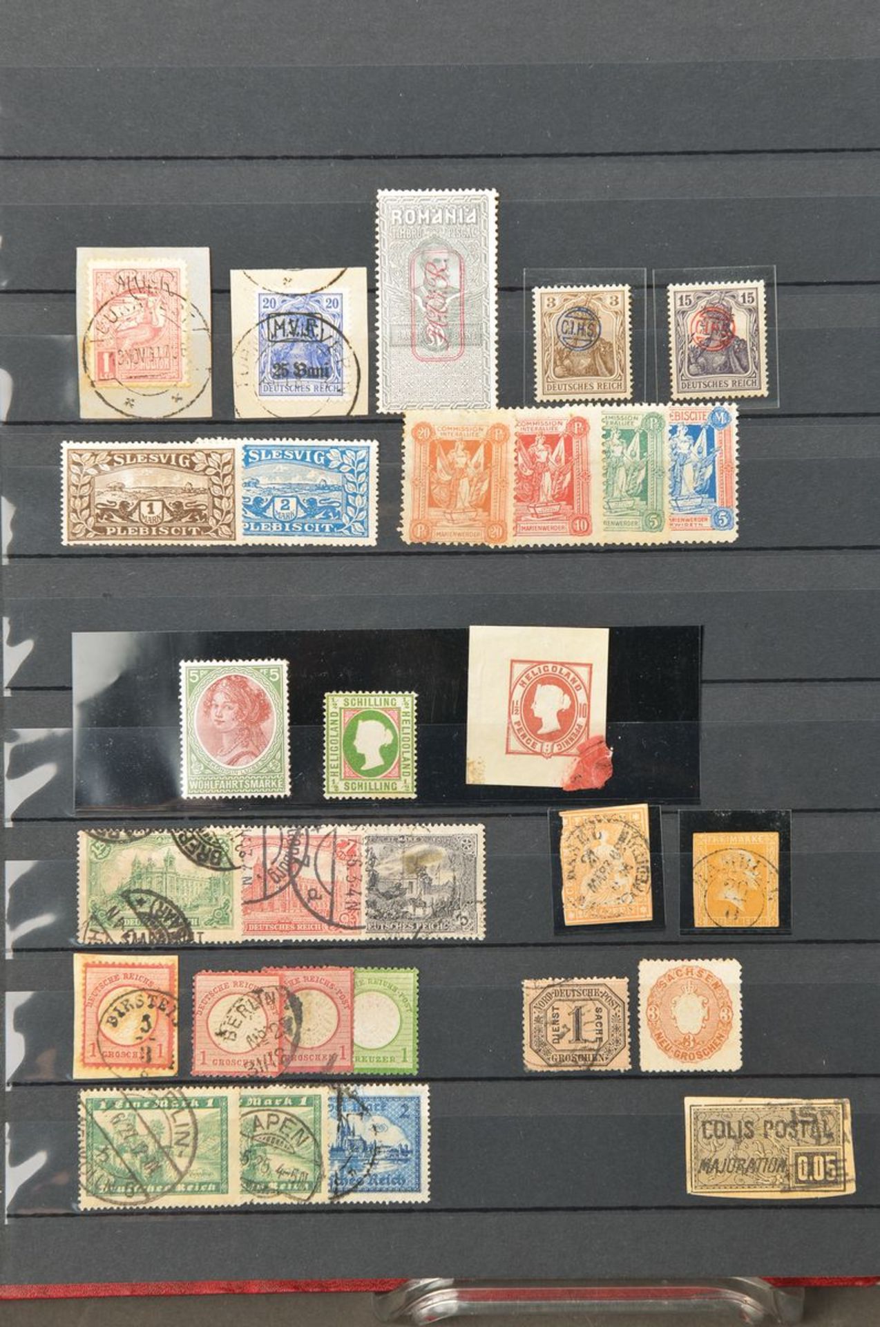Lot aus 9 Briefmarkenalben 1945, sehr gute Sammlung, SBZ, Mecklen Vorpommern, z.T. auf Bogen +