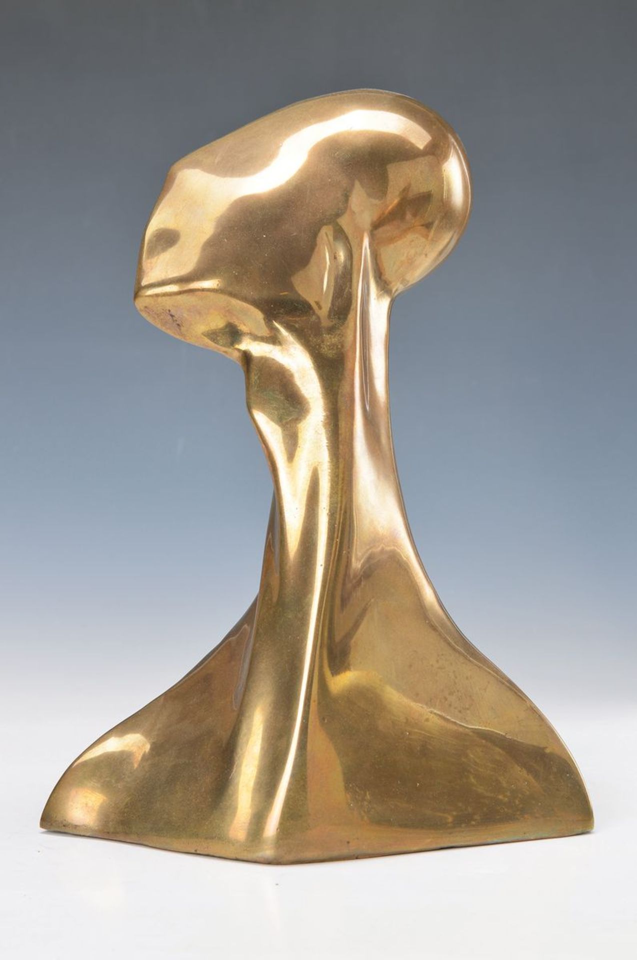 Michal Kubiak, geb. 1946, zeitgenössischer polnischer Künstler, Bronze, goldfarben patiniert,