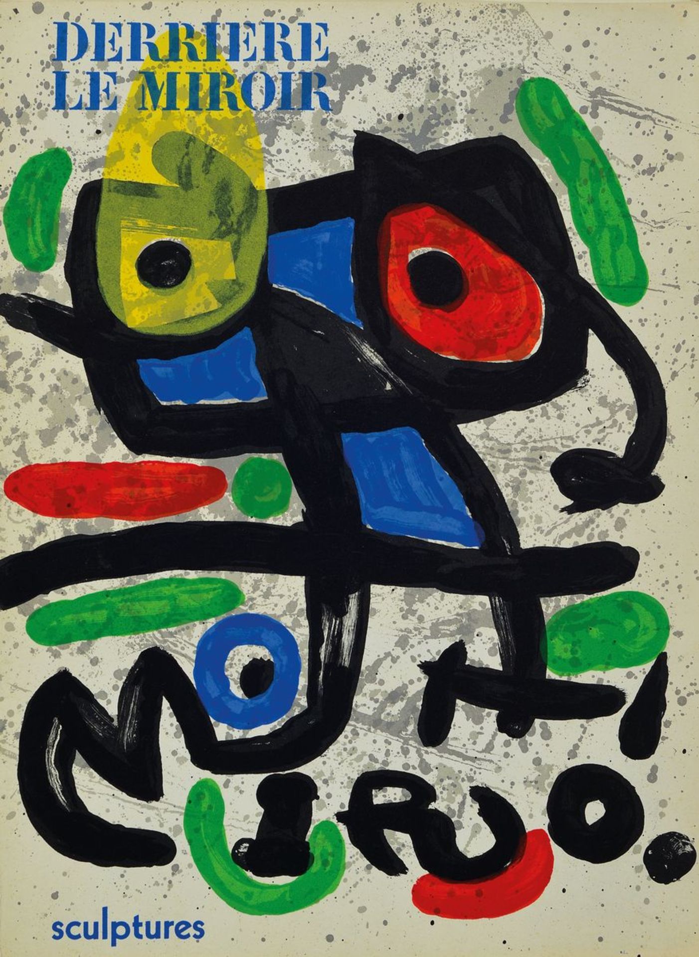 Joan Miro, 1893-1983, zwei Buchbände und Heft Derriere le Miroir Nr. 186 vom Juni 1970, Einband