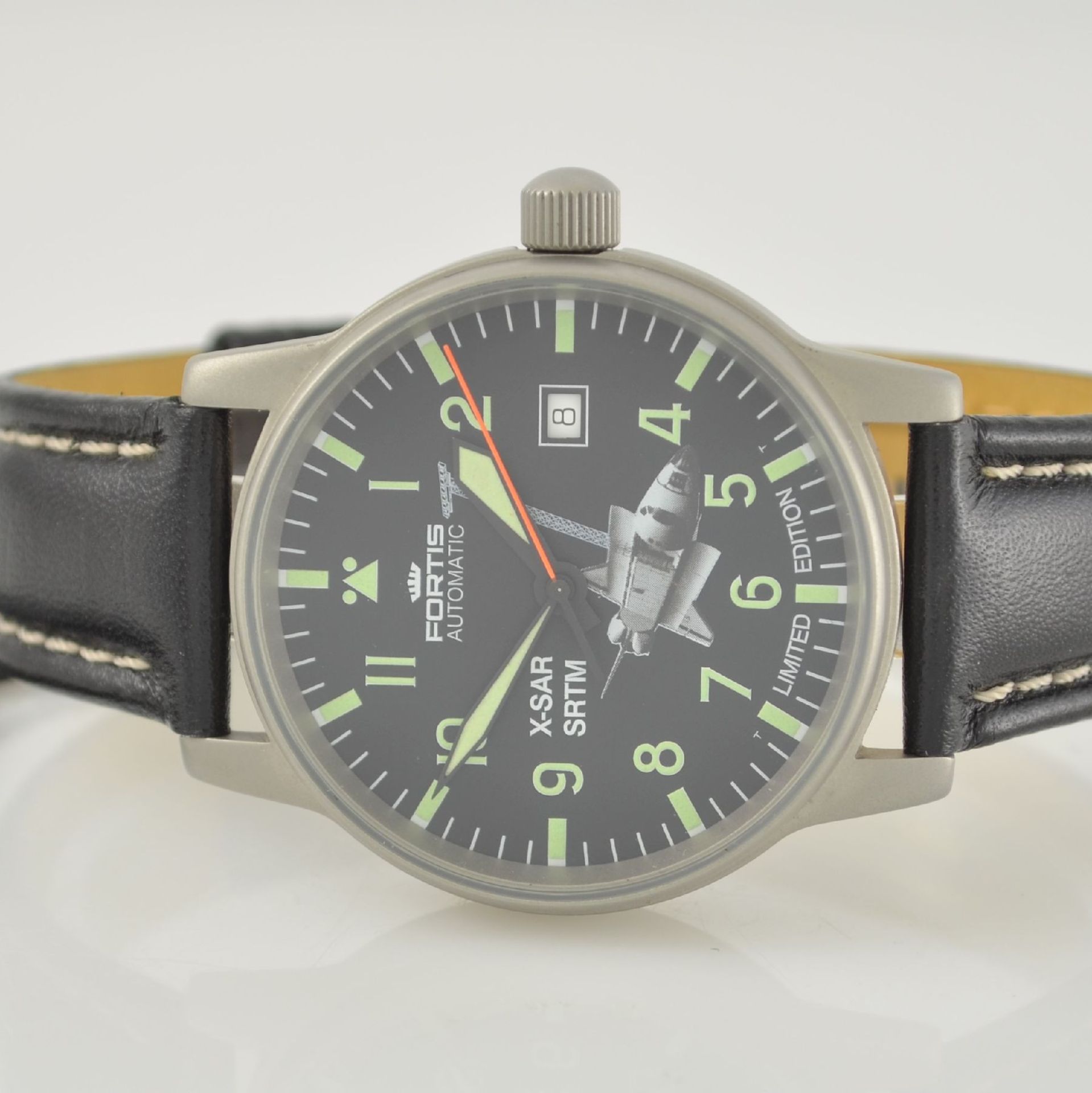 FORTIS X-SAR SRTM limitierte Herrenarmbanduhr in Edelstahl, Schweiz um 2000, Automatik, lim. Auflage - Bild 2 aus 7