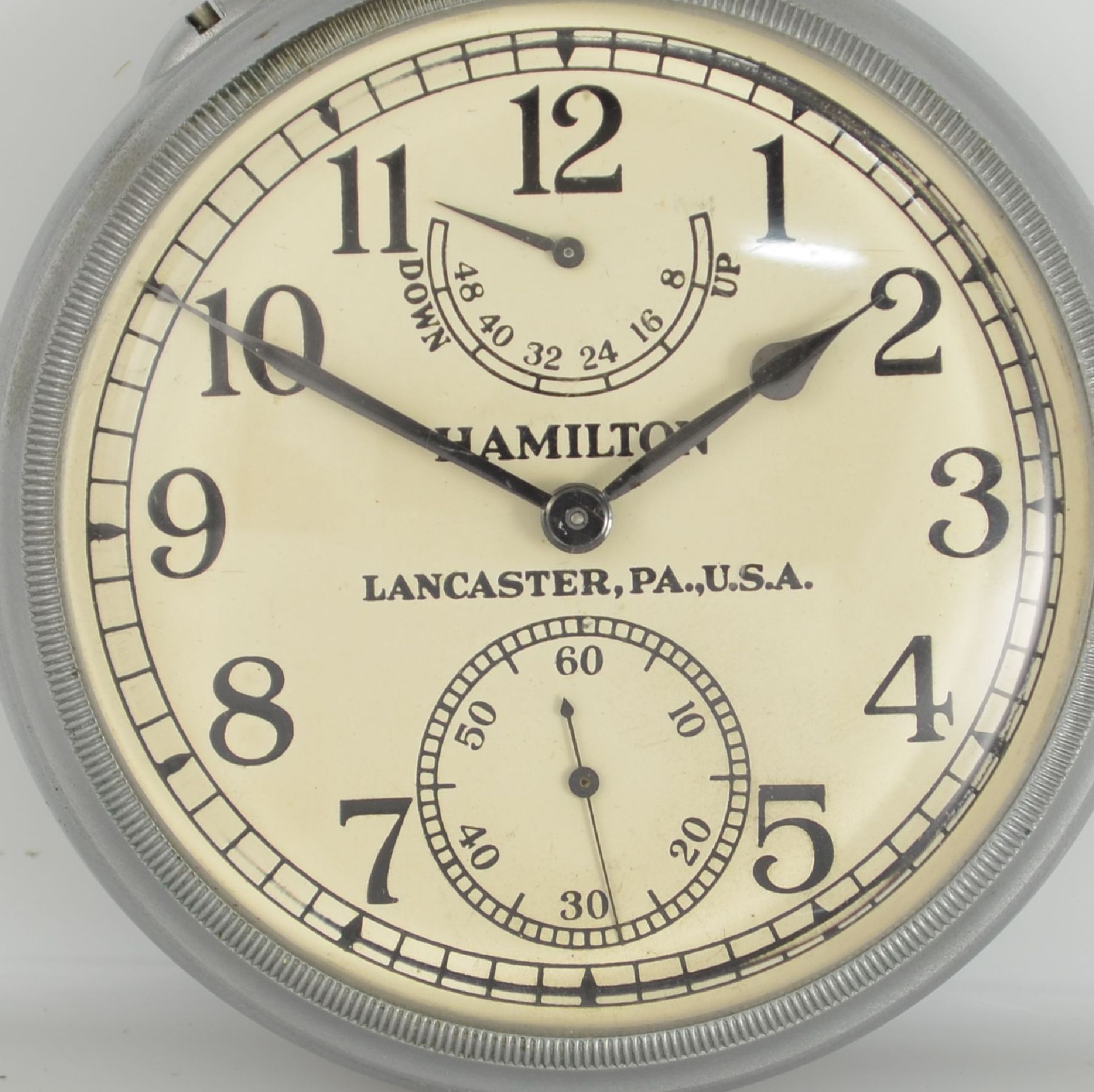 HAMILTON B-Uhr der US-NAVY mit original Holz Box und Transportkiste Modell 22, USA um 1943, matt - Bild 6 aus 11