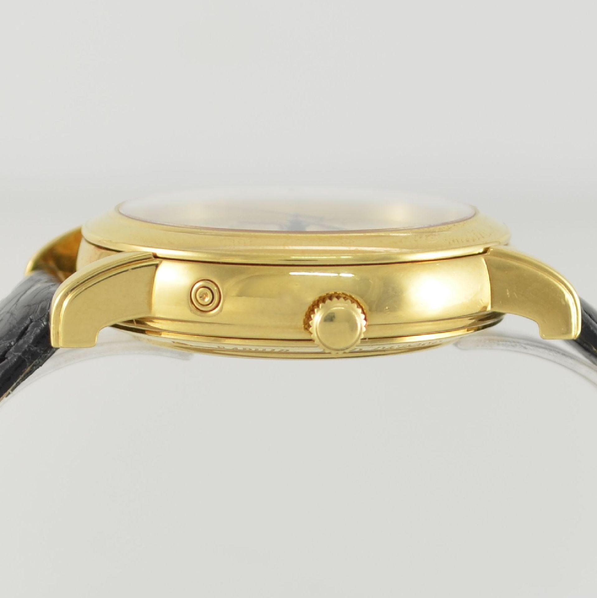 SCHWARZ ETIENNE Herrenarmbanduhr Komplikation in GG 750/000, Schweiz um 1997, Automatik, Ref. - Bild 8 aus 10