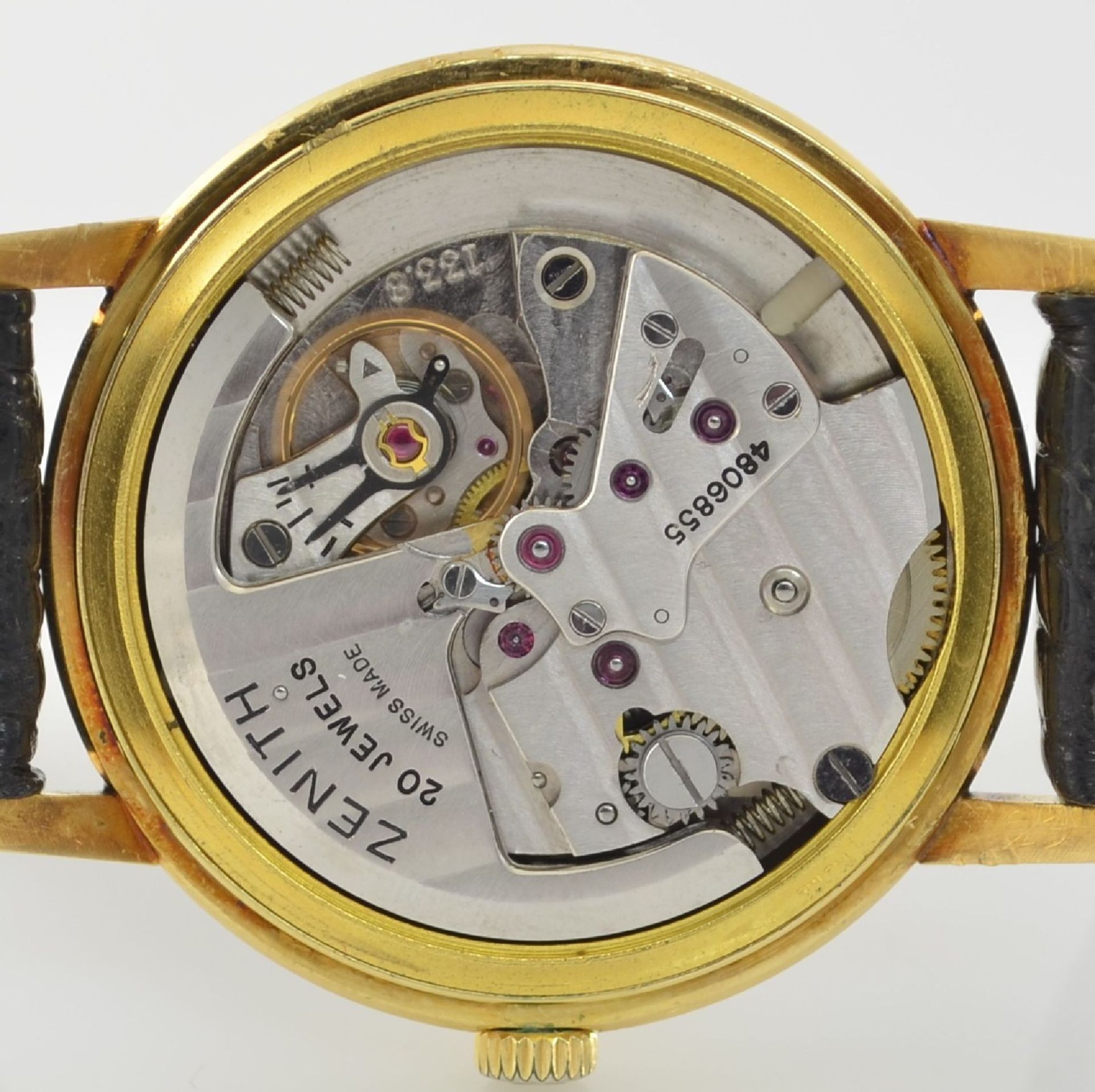 ZENITH Herrenarmbanduhr in GG 750/000 mit Hammerautomatik Kal. 133.8, Schweiz um 1959, 2-teil. - Bild 10 aus 12