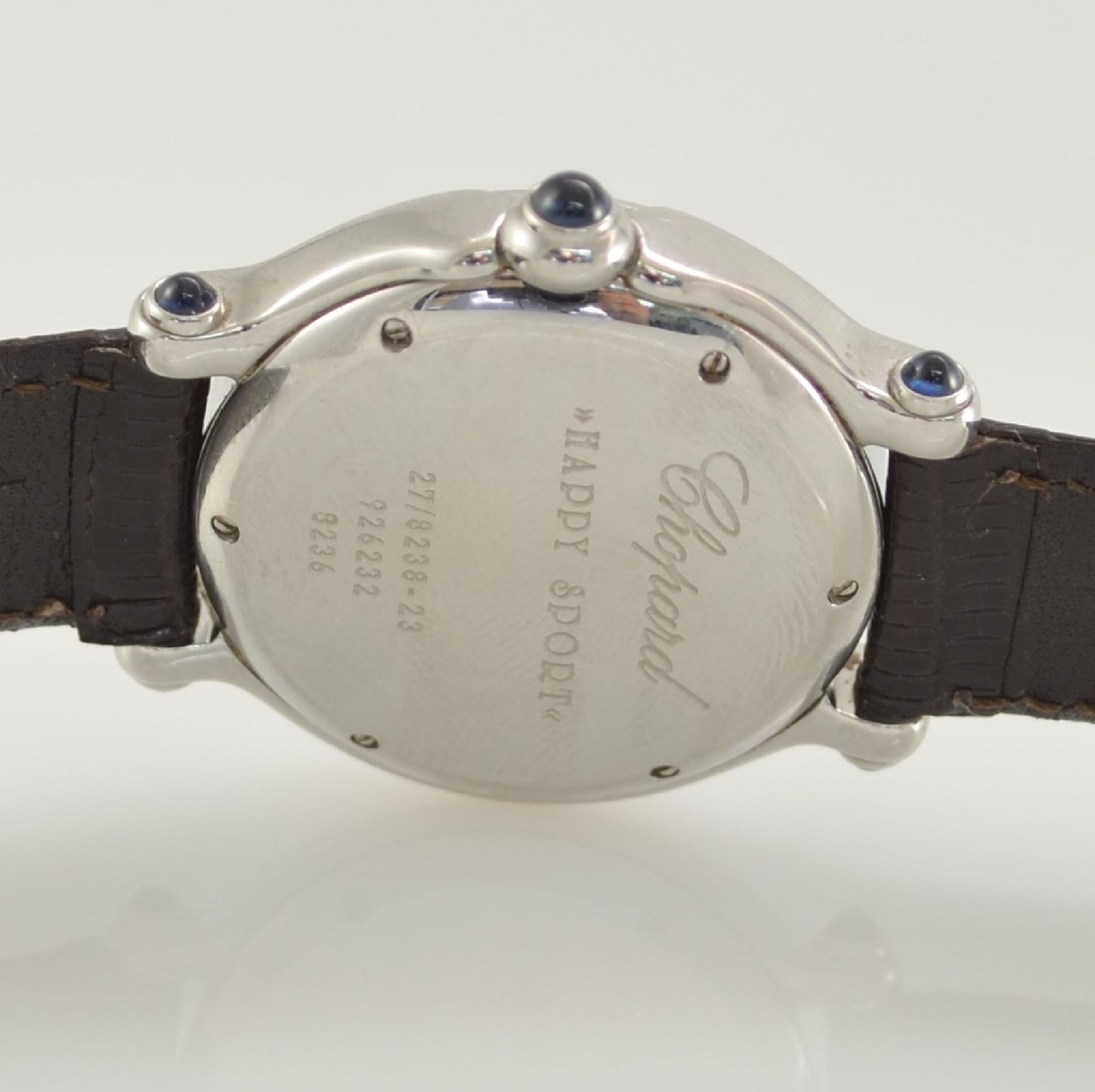 CHOPARD Happy Sport Damenarmbanduhr in Stahl, Schweiz um 2000, 6-fach-verschr. Geh., quarz, 7 - Bild 7 aus 7