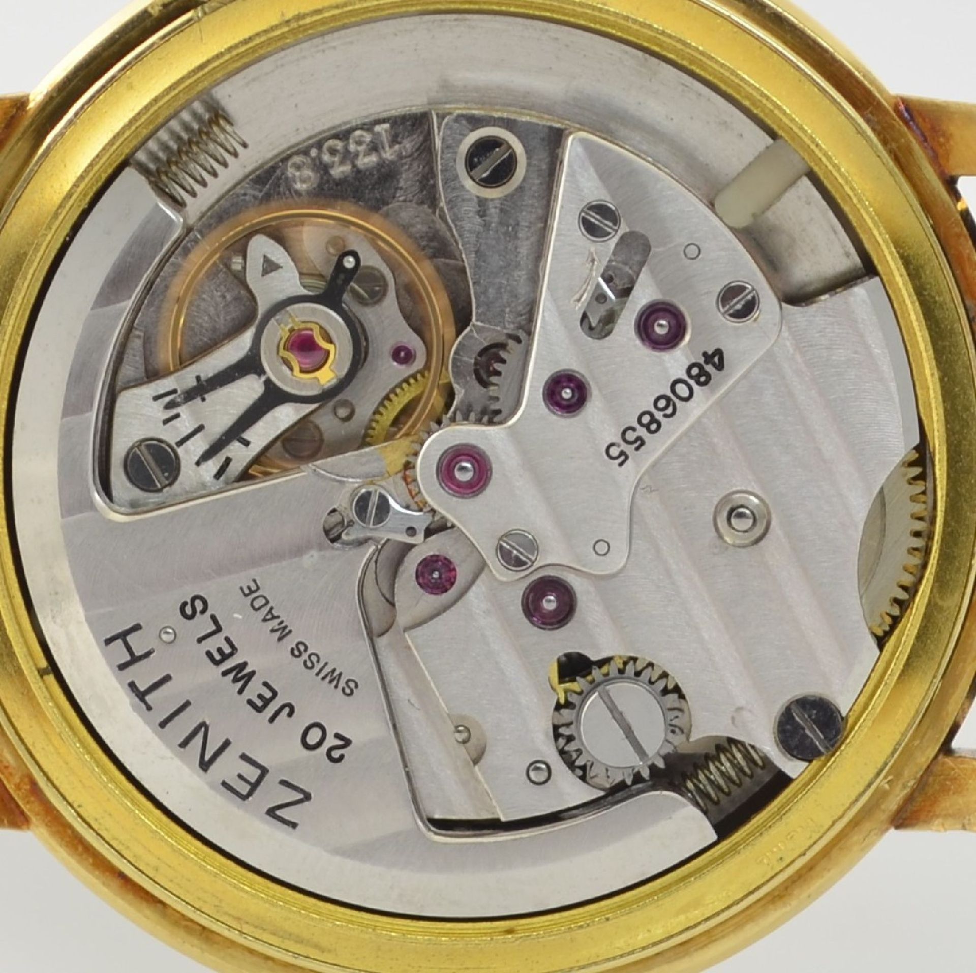 ZENITH Herrenarmbanduhr in GG 750/000 mit Hammerautomatik Kal. 133.8, Schweiz um 1959, 2-teil. - Bild 11 aus 12