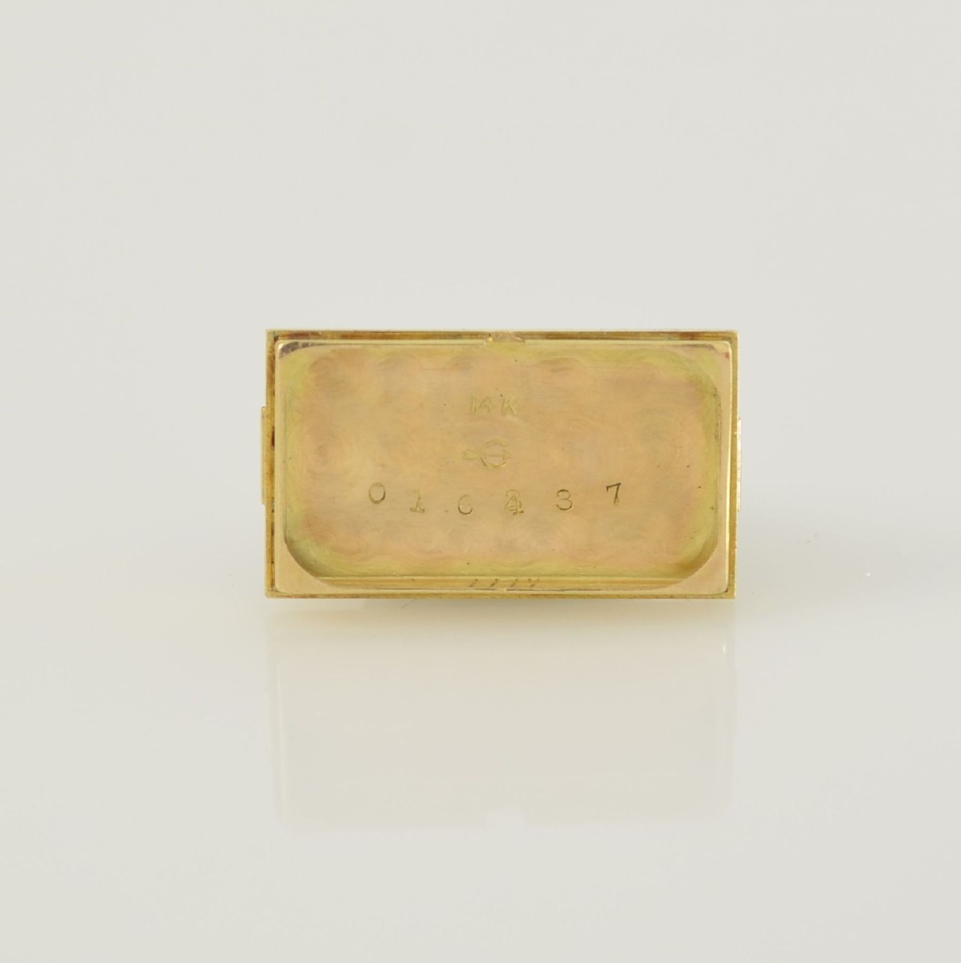 CRESARROW ausgefallene Damenarmbanduhr in RoseG/WG 585/000 mit Diamanten & synthetischen Rubinen, - Bild 5 aus 6