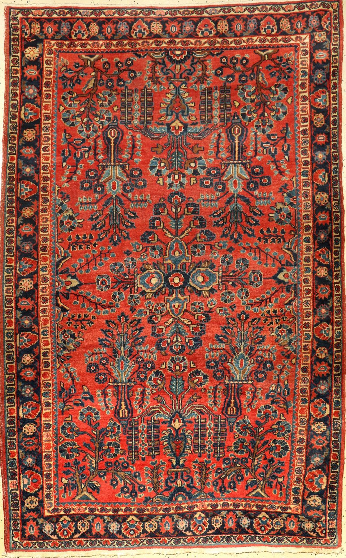 Sarogh alt, Persien, ca. 60 Jahre, Wolle auf Baumwolle, ca. 206 x 132 cm, EHZ: 3Saruk Rug, Persia,