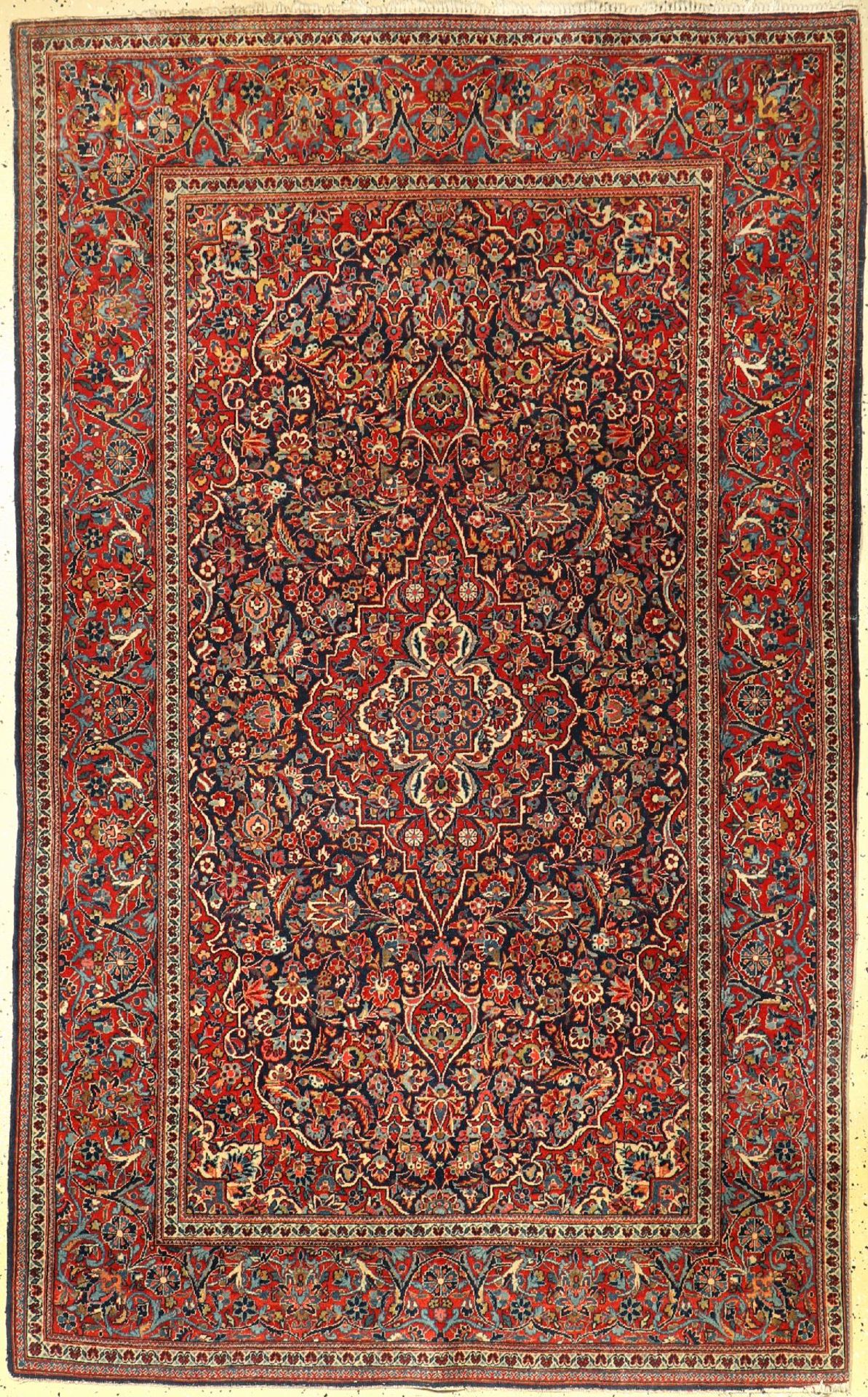 Keschan Kork alt, Persien, um 1940, Korkwolle, ca. 215 x 134 cm, EHZ: 3-4Kurk Kashan Rug, Persia,