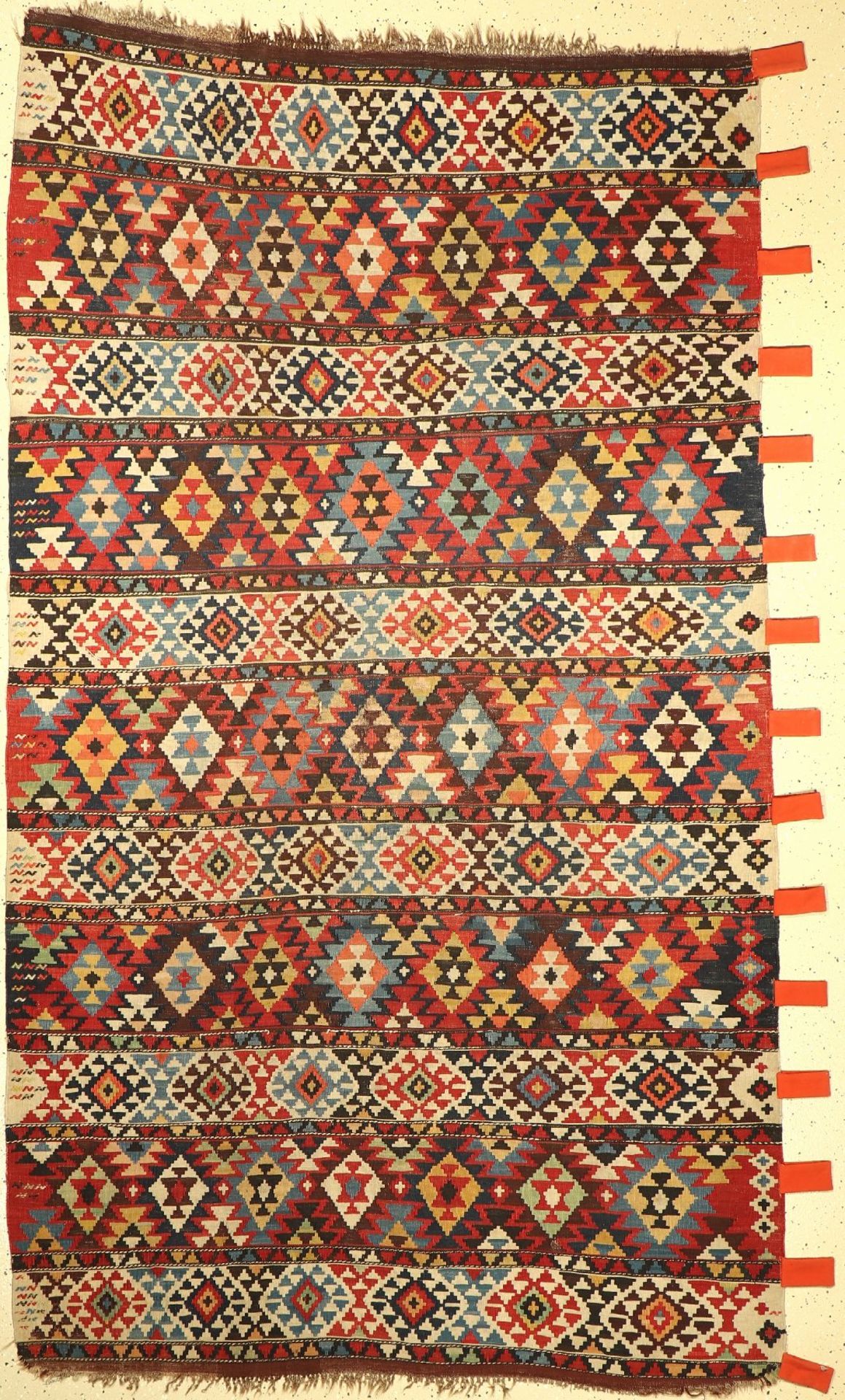 Schirwan Kelim antik, Kaukasus, Ende 19.Jhd., Wolle auf Wolle, ca. 270 x 152 cm, EHZ: 3Shirvan "