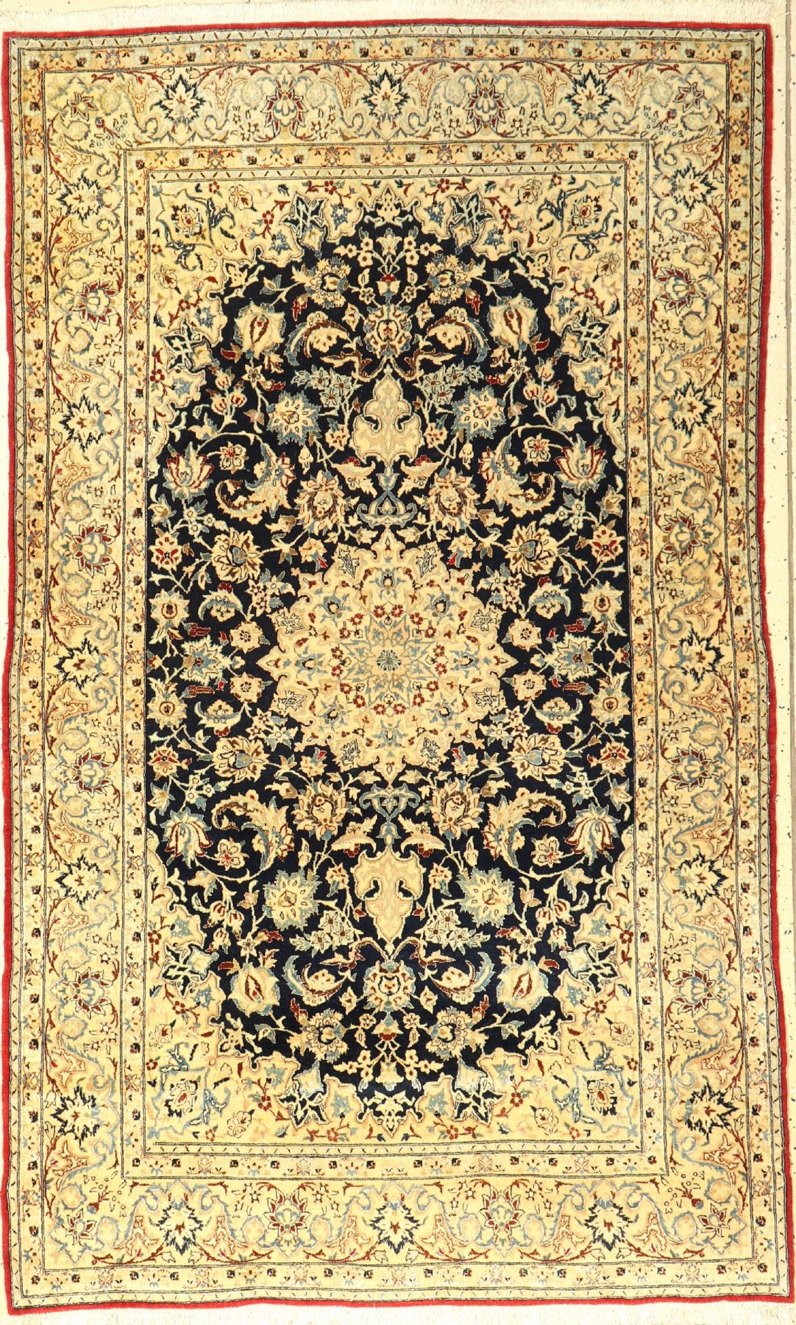 Nain Tudeschk fein, Persien, ca. 60 Jahre, Korkwolle mit Seide, ca. 180 x 110 cm, EHZ: 2,(