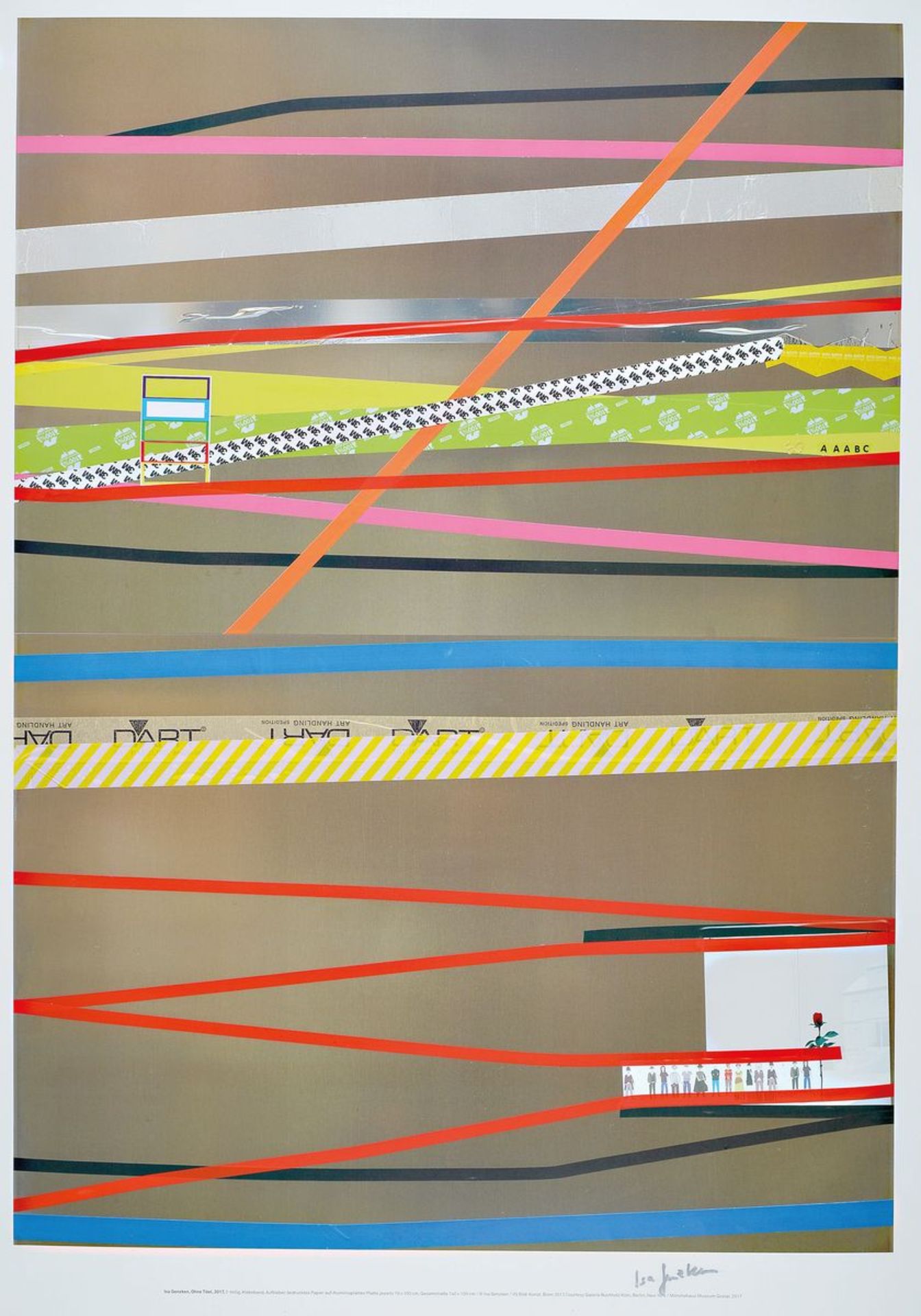 Isa Genzken, geb. 1948, Farboffset auf dünnem Karton, Auflage 40 signierte Exemplare ( nicht