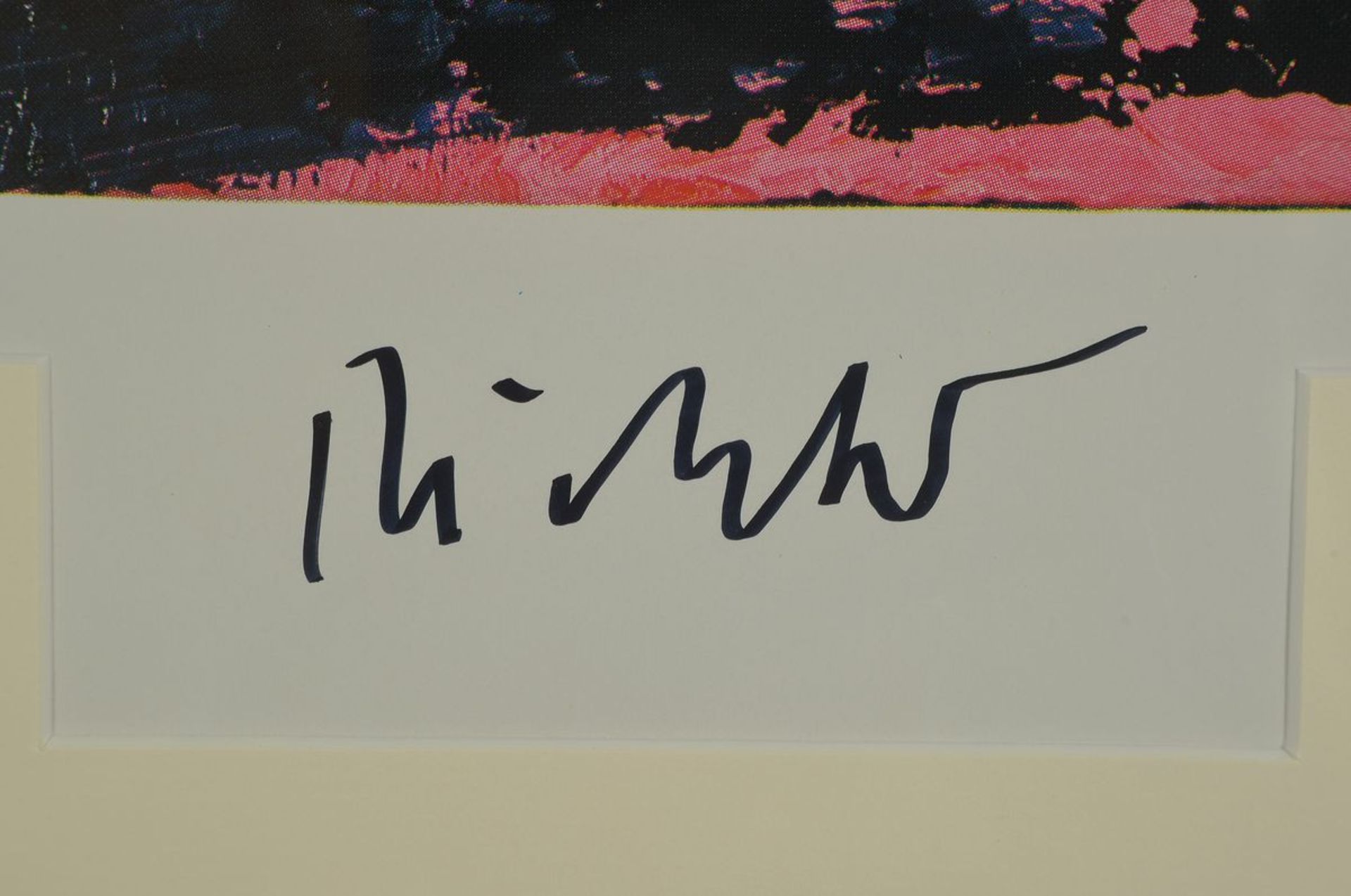 Gerhard Richter,geb. 1932, Farboffset auf glattem Papier, handsigniert, "Donaueschinger Musiktage - Bild 2 aus 2