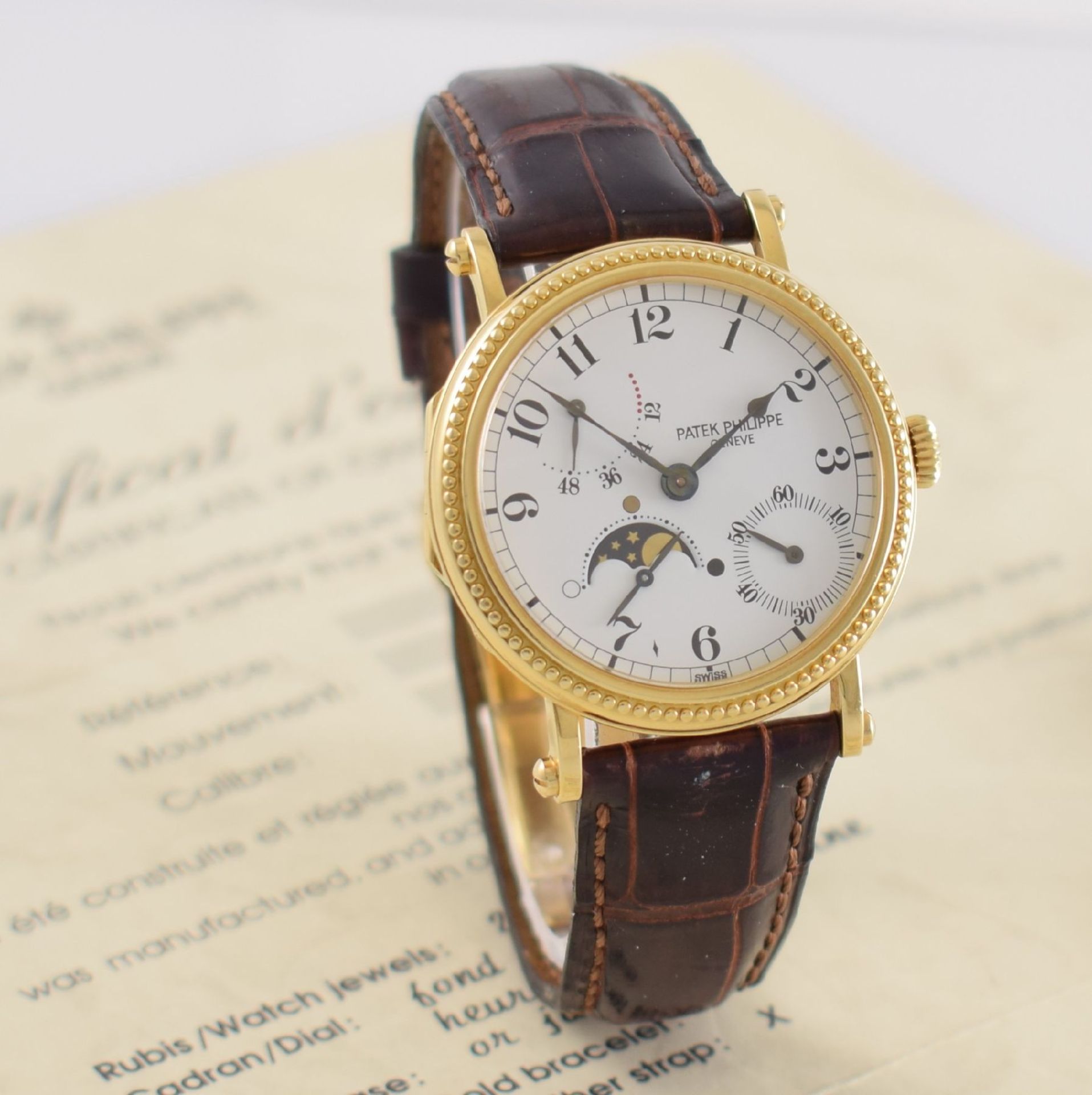 PATEK PHILIPPE hochfeine & seltene Herrenarmbanduhr in GG 750/000 Referenz 5015 sogenannte " - Bild 9 aus 19