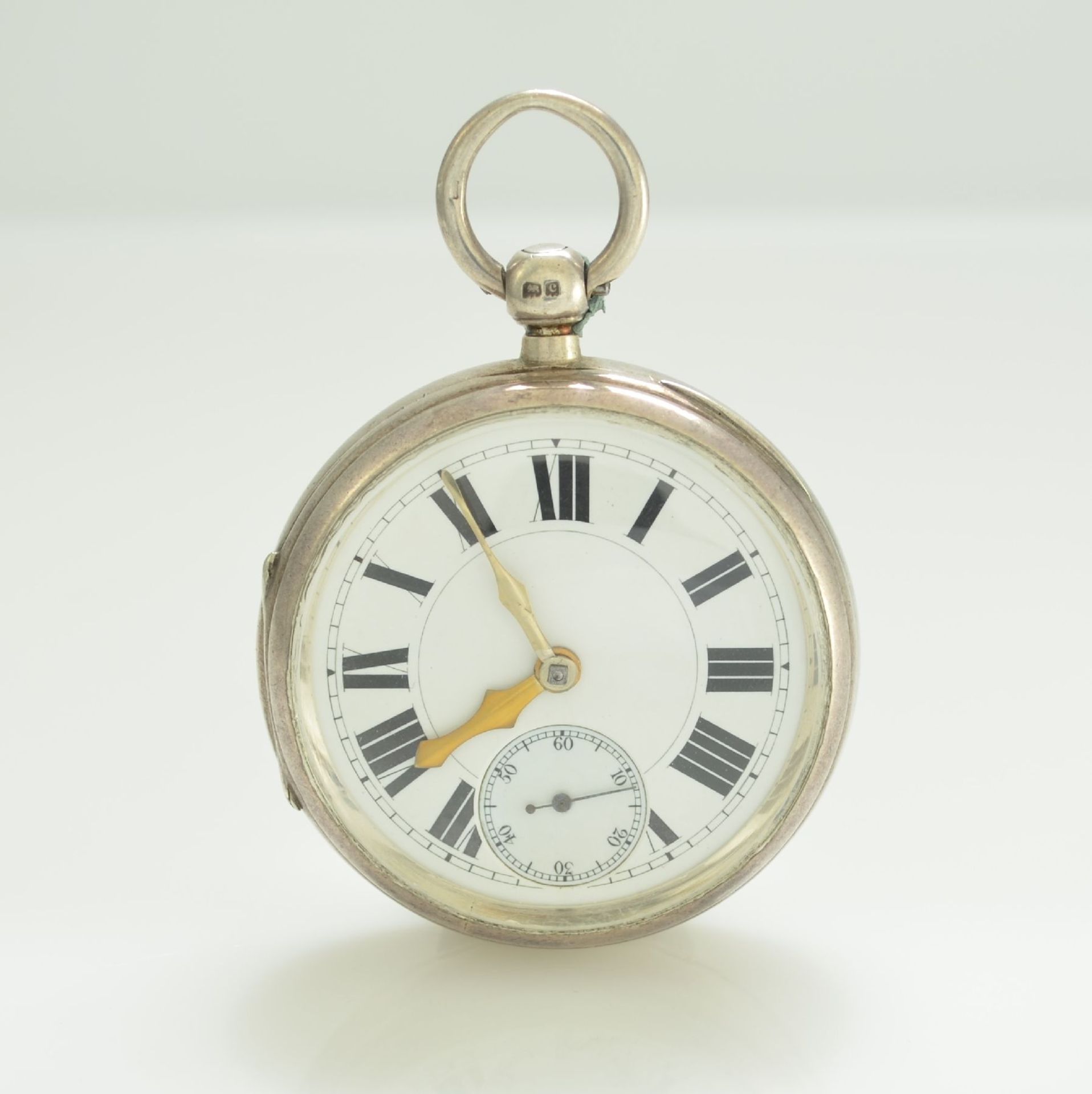 Jos. JOHNSON Liverpool Taschenuhr in Silber, England um 1825, 3-teil. Silbergehäuse,