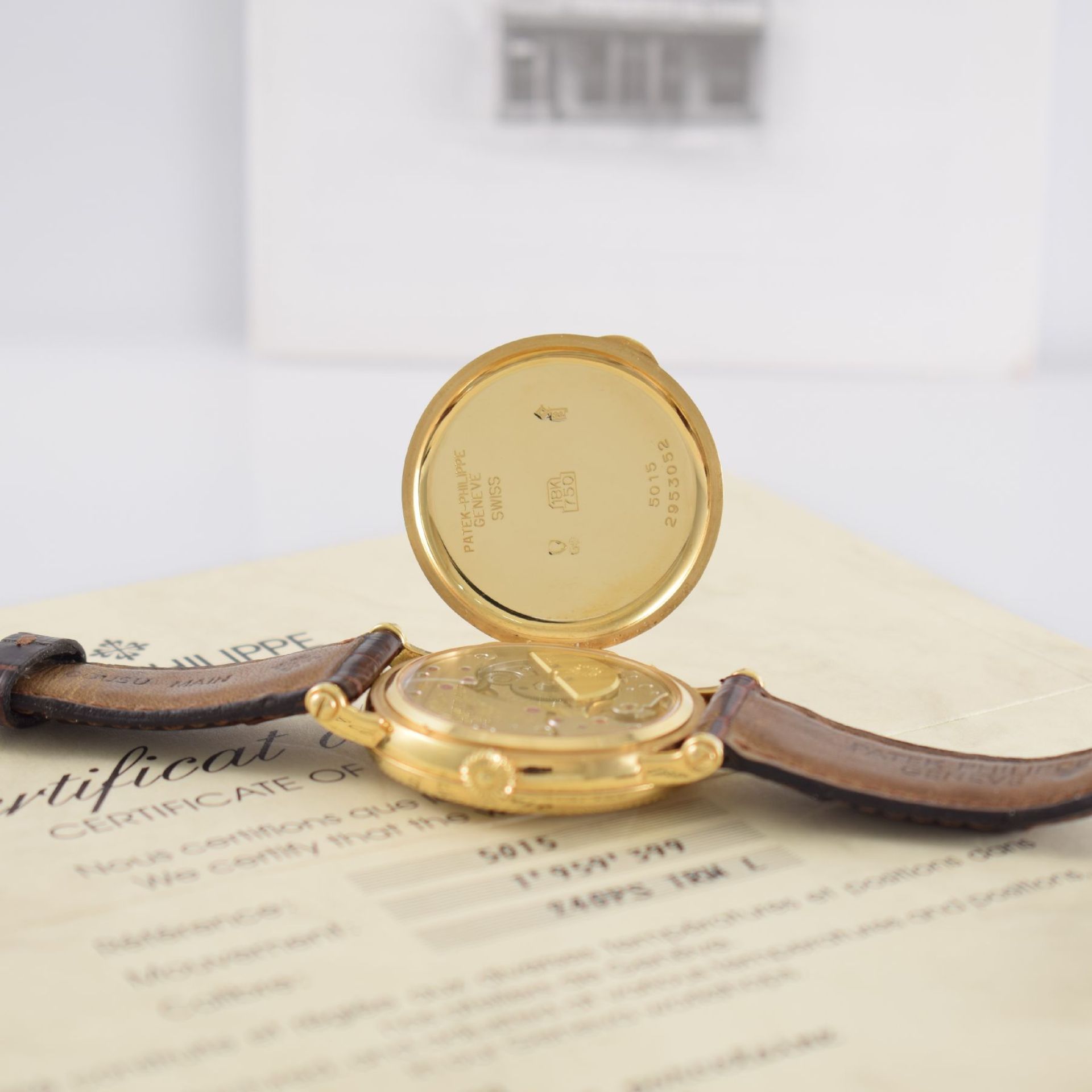 PATEK PHILIPPE hochfeine & seltene Herrenarmbanduhr in GG 750/000 Referenz 5015 sogenannte " - Bild 17 aus 19