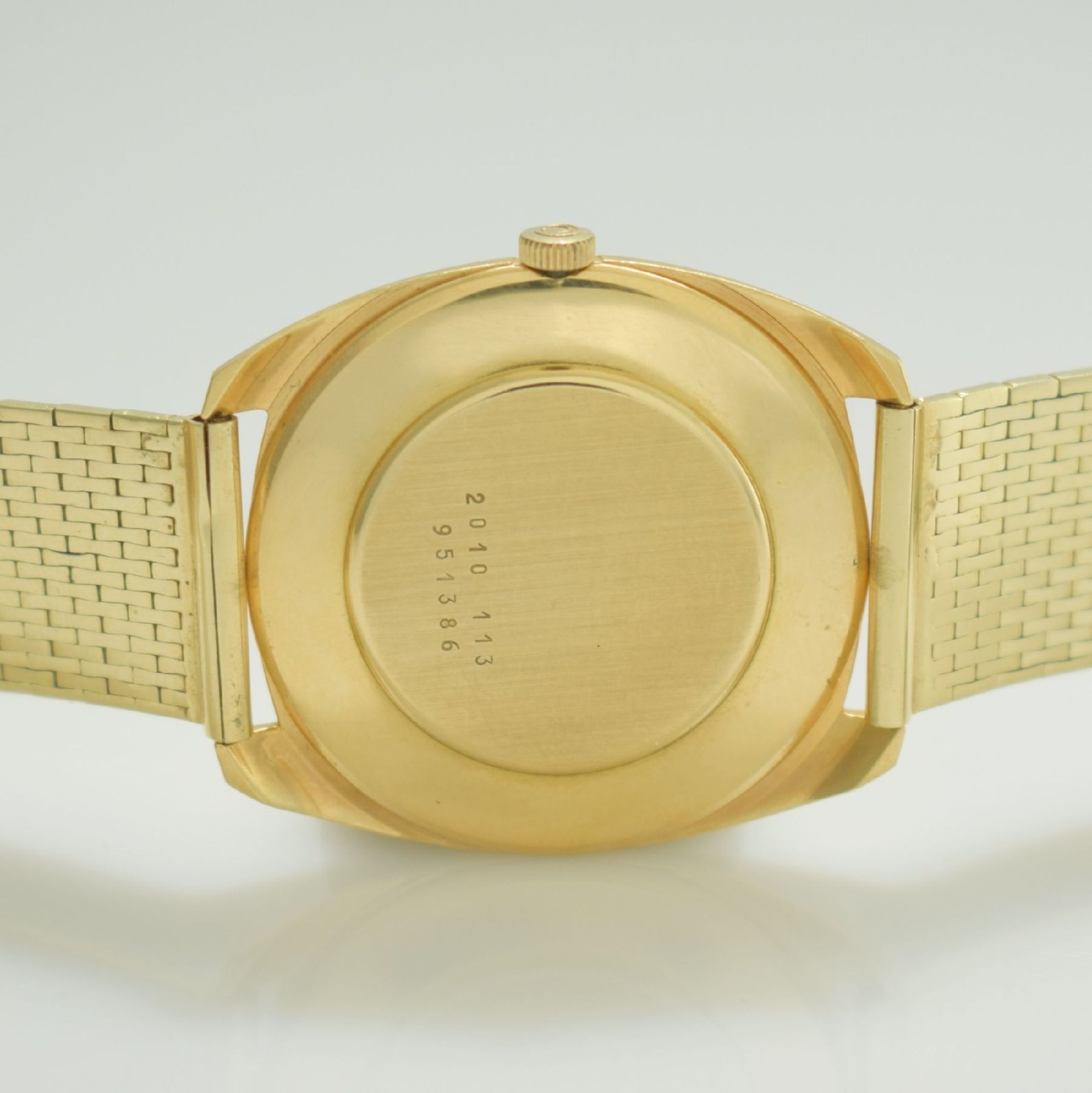 CERTINA Jubile Herrenarmbanduhr in GG 750/000 inkl. neutrales Band in GG 585/000, Schweiz um 1970, - Bild 6 aus 6