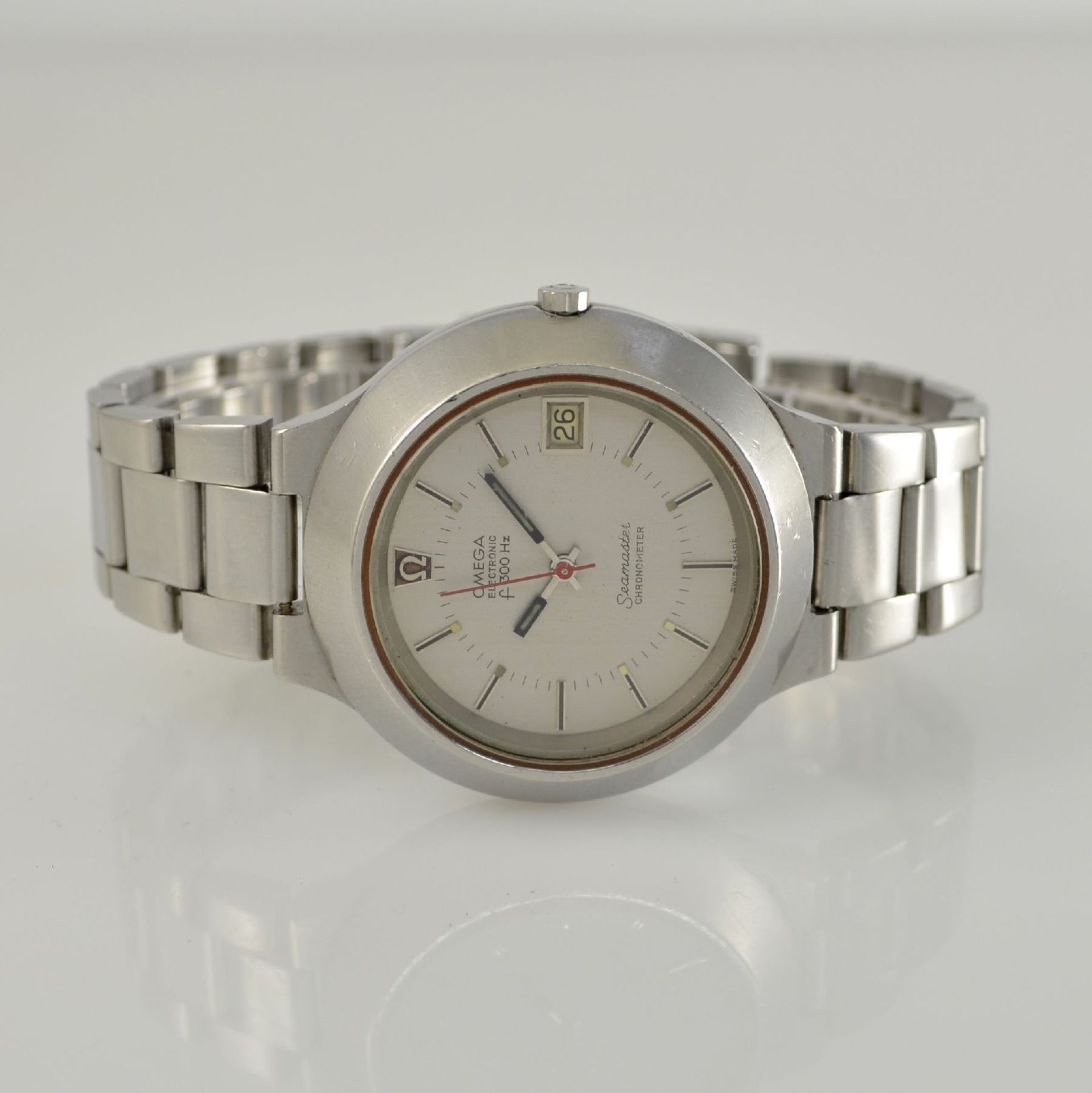 OMEGA Armbandchronometer Electronic f 300Hz Serie Seamaster, Schweiz um 1973, Ref. 198.0008,