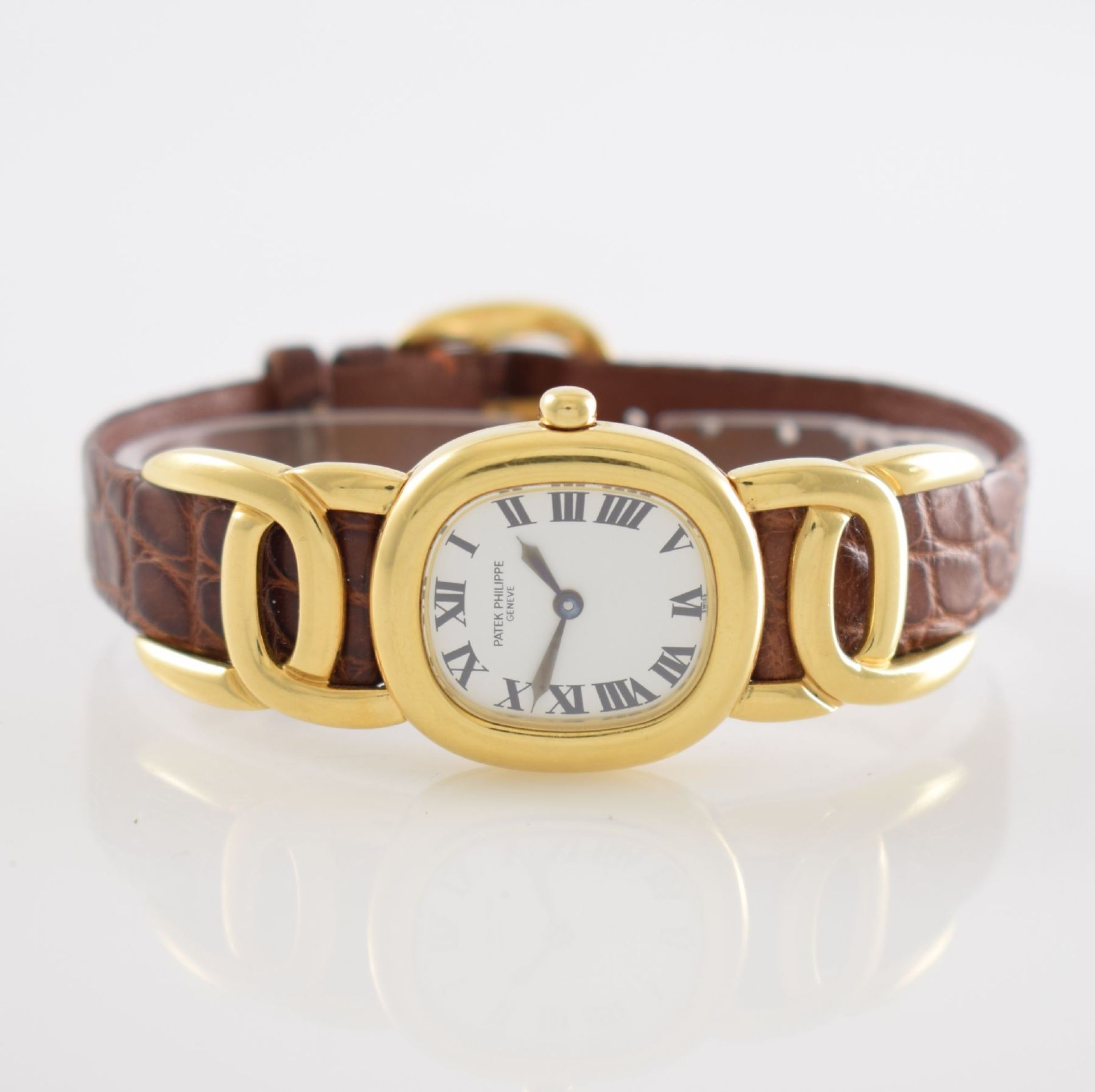 PATEK PHILIPPE Ellipse Lady Damenarmbanduhr in GG 750/000 Ref. 4830, Schweiz um 2005, quarz,