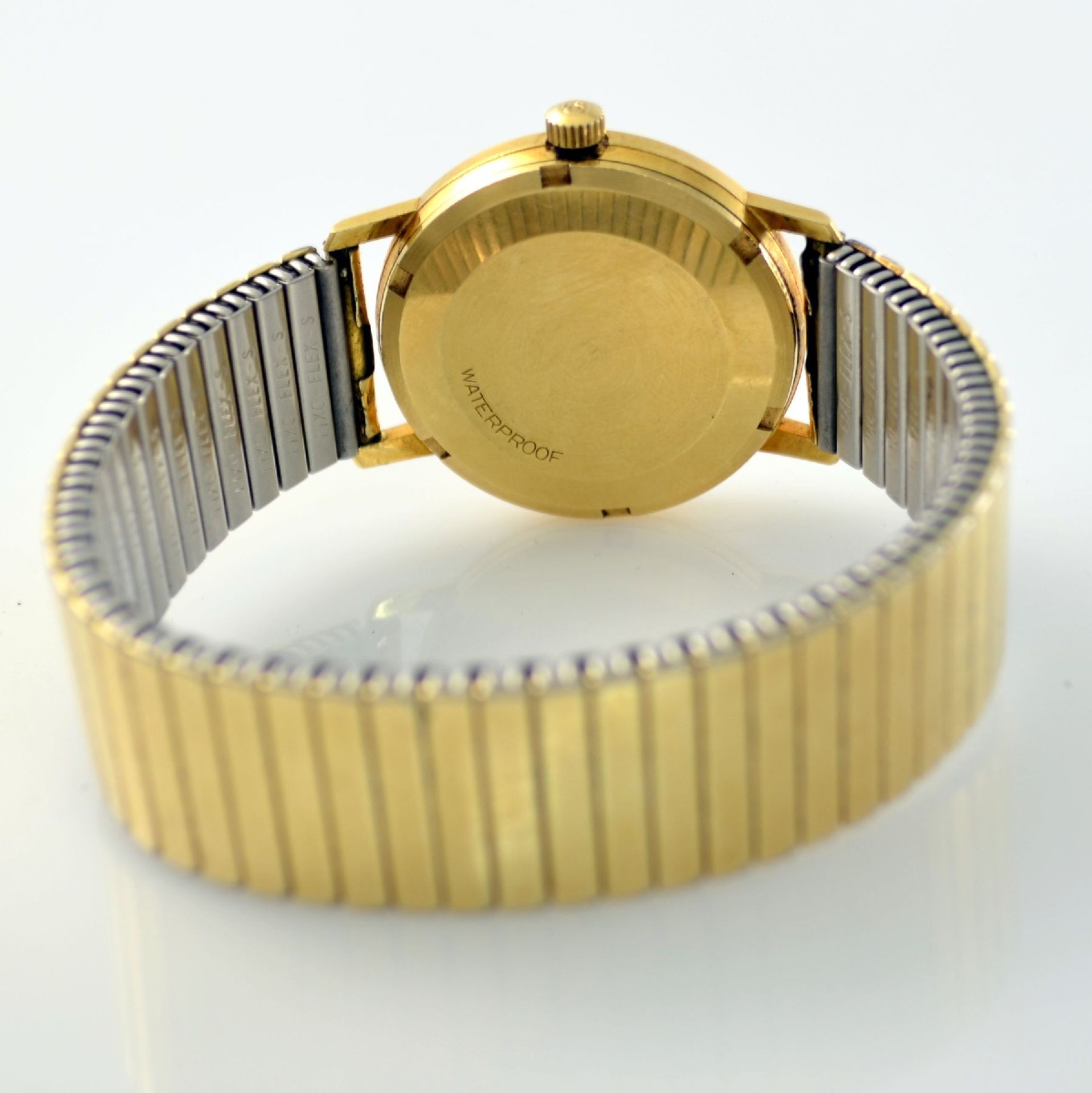 OMEGA Geneve Herrenarmbanduhr in GG 750/000, Schweiz um 1969, Automatik, Ref. 166037, Boden geschr., - Bild 5 aus 9