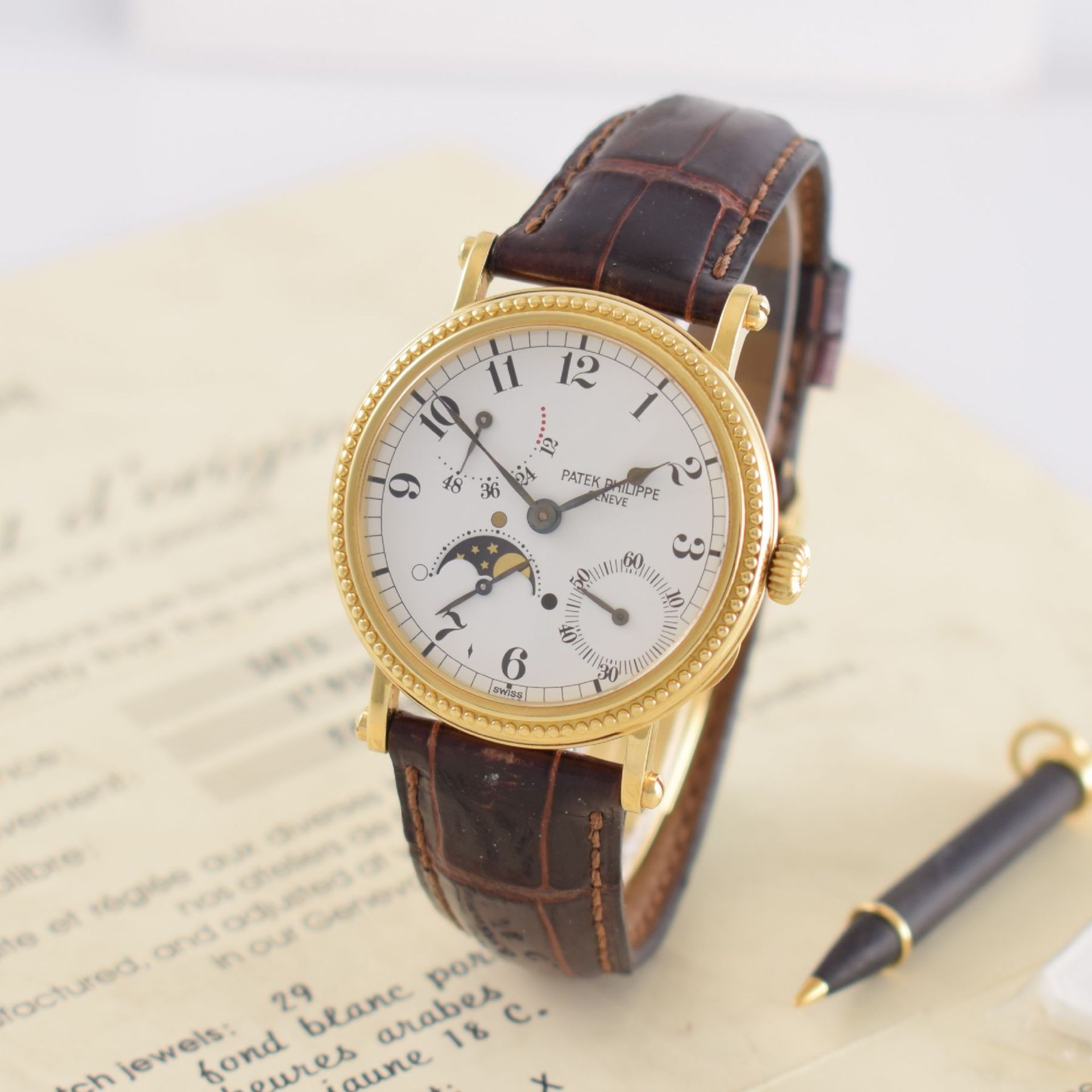 PATEK PHILIPPE hochfeine & seltene Herrenarmbanduhr in GG 750/000 Referenz 5015 sogenannte " - Bild 5 aus 19