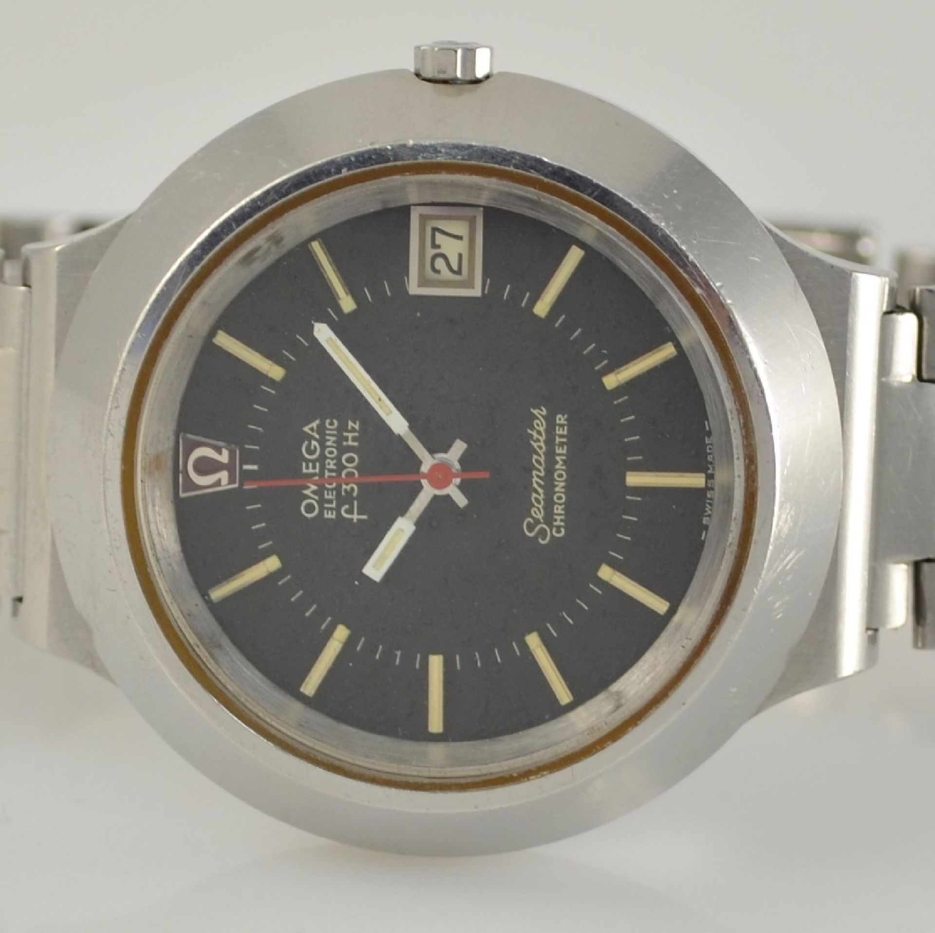 OMEGA Seamaster Chronometer Herrenarmbanduhr mit Stimmgabelschwinger, Schweiz um 1971, Ref. 198. - Bild 2 aus 11