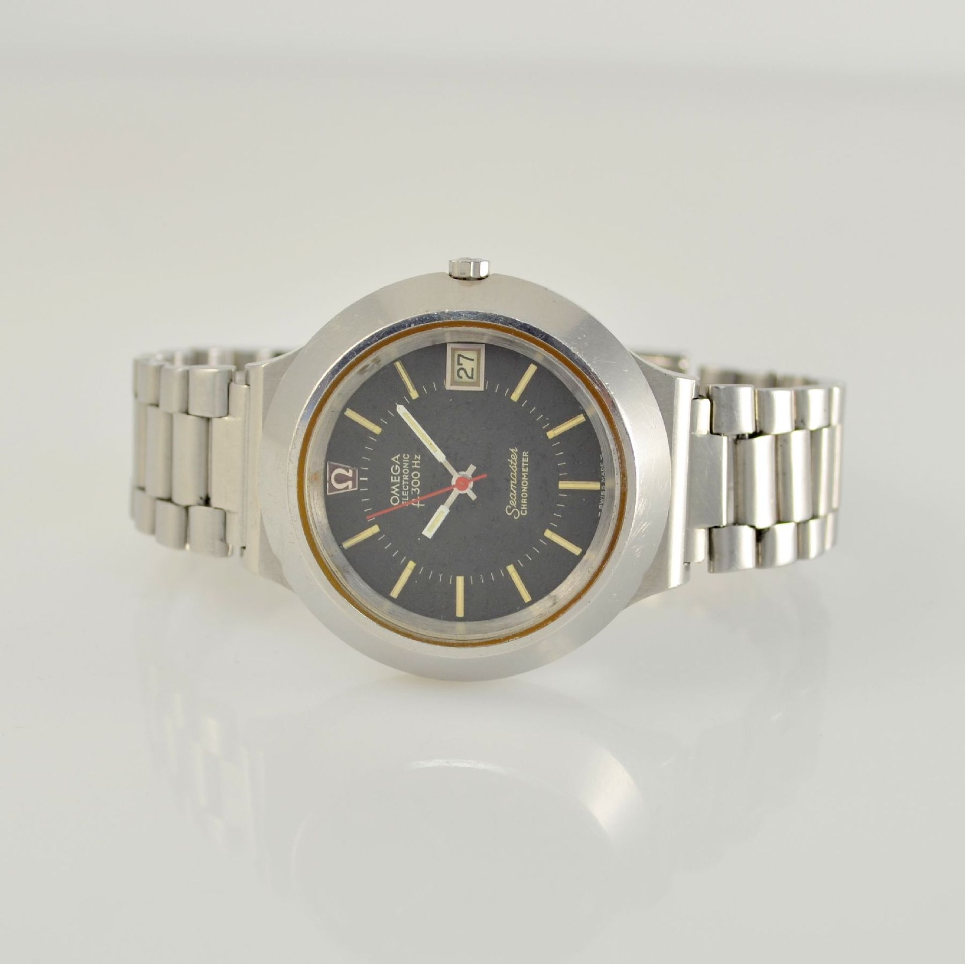 OMEGA Seamaster Chronometer Herrenarmbanduhr mit Stimmgabelschwinger, Schweiz um 1971, Ref. 198.