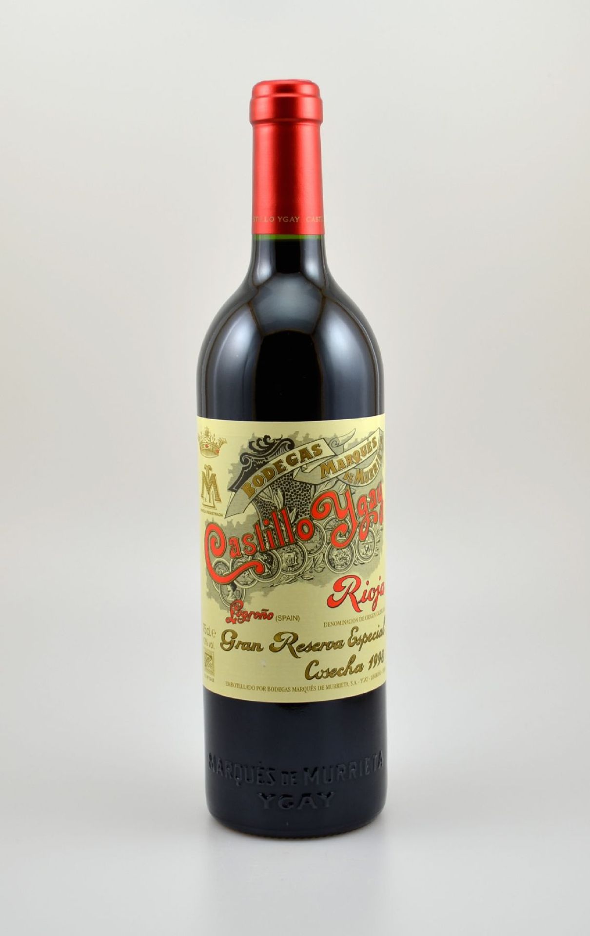 1 Flasche 1998 Bodegas Marques de Murrieta Castillo Ygay, Rioja Gran Reserva Especial, 75 cl, 13 %