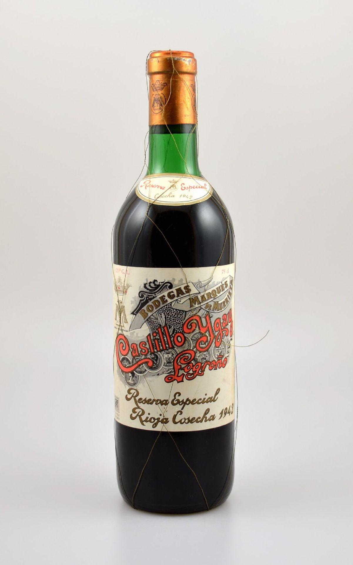 1 Flasche 1942 Marques de Murrieta Castillo Ygay Gran Reserva Especial, Rioja, Füllstand: ca. top