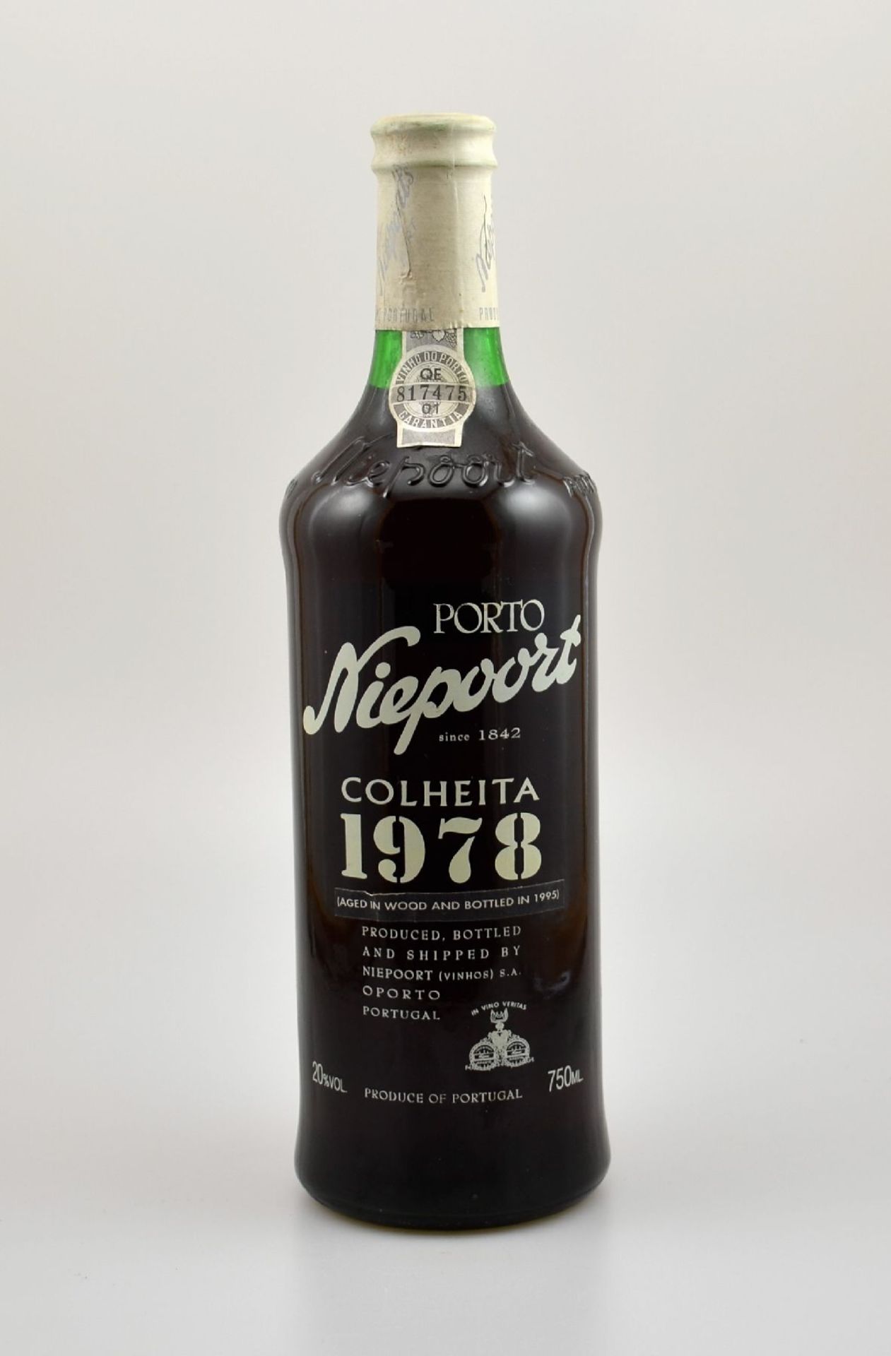 1 Flasche 1978 Niepoort Porto Colheita, ca. 75 cl, 20 % Vol., Füllstand: ca. into neck, guter