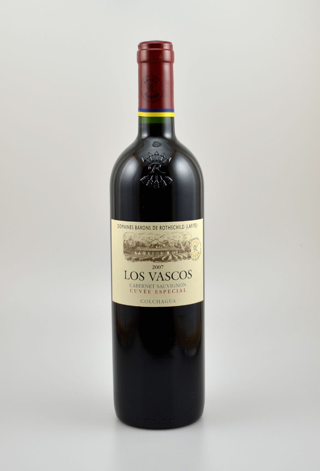 3 Flaschen 2007 Los Vascos Domaines Barons de Rothschild (Lafite), Cabernet Sauvignon, Colchagua