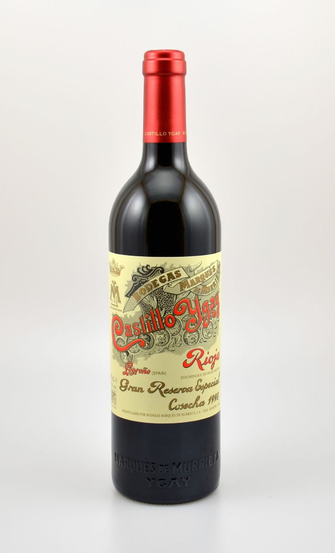 1 Flasche 1998 Bodegas Marques de Murrieta Castillo Ygay, Rioja Gran Reserva Especial, 75 cl, 13 %