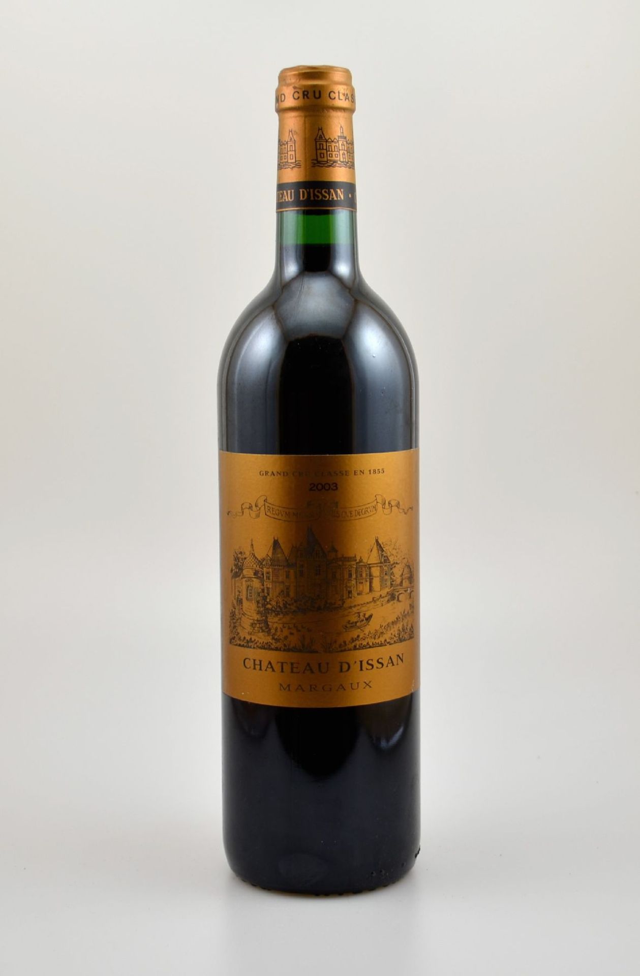 2 Flaschen 2003 Chateau D'ISSAN, Margaux, Grand Cru Classe, je ca. 75 cl, 12,5 % Vol., Füllstände: