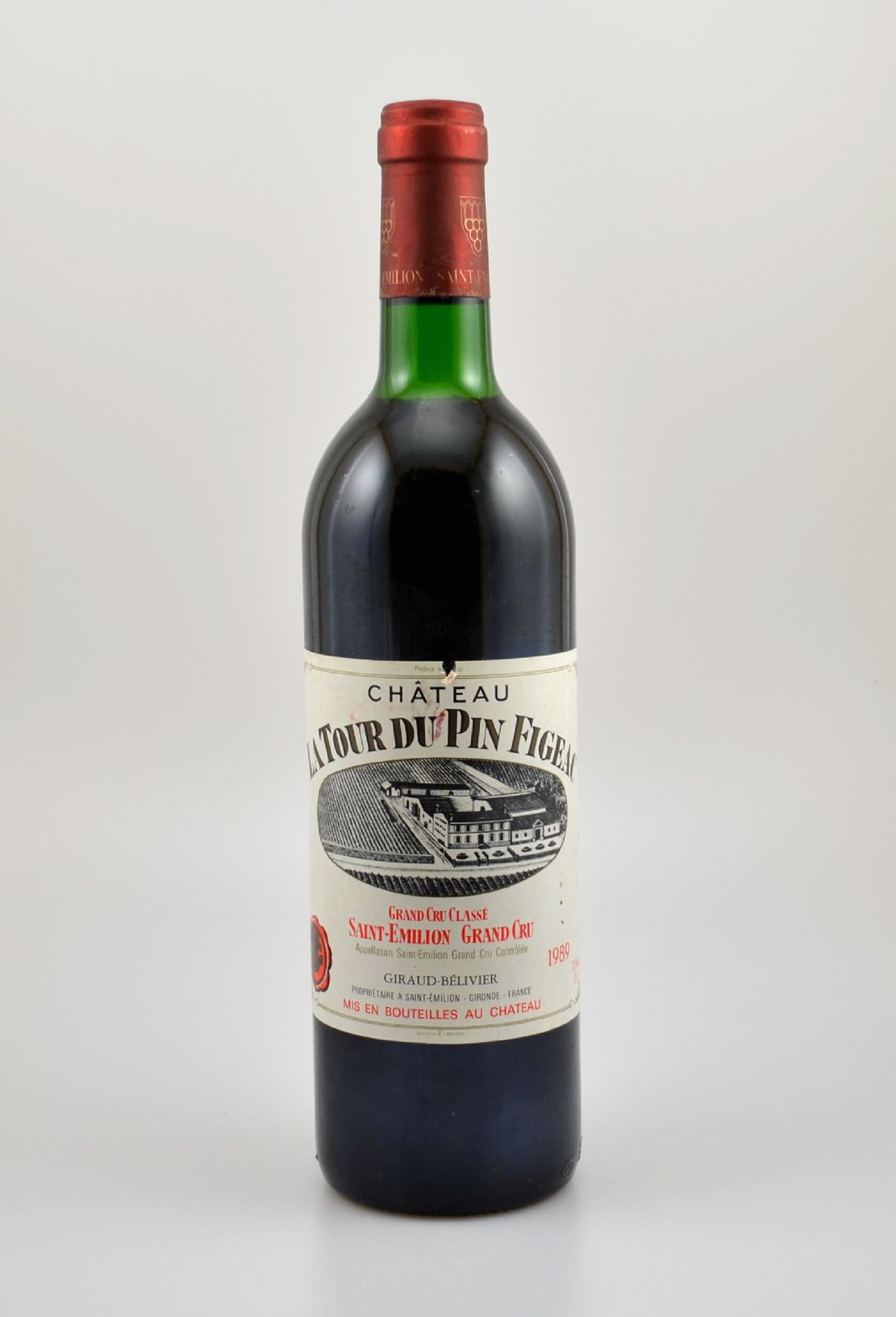 4 Flaschen 1989 Chateau La Tour du Pin Figeac , Saint-Emilion Grand Cru, je ca. 75 cl, 12,5 %