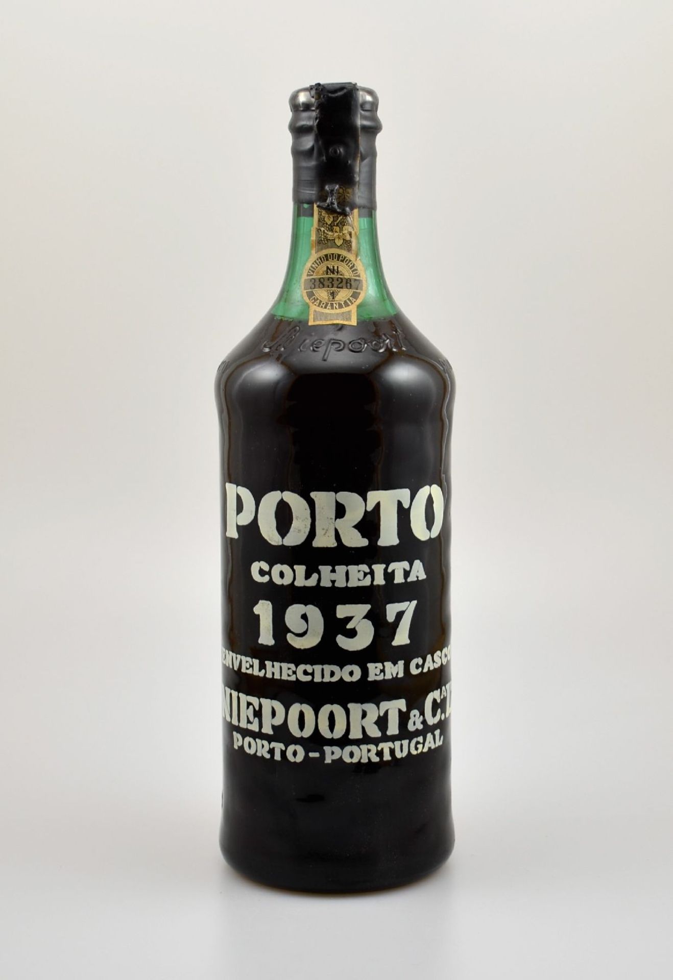 1 Flasche 1937 Niepoort Colheita, ca. 75 cl,20,8 % Vol., Füllstand: ca. top shoulder, unverkostet,