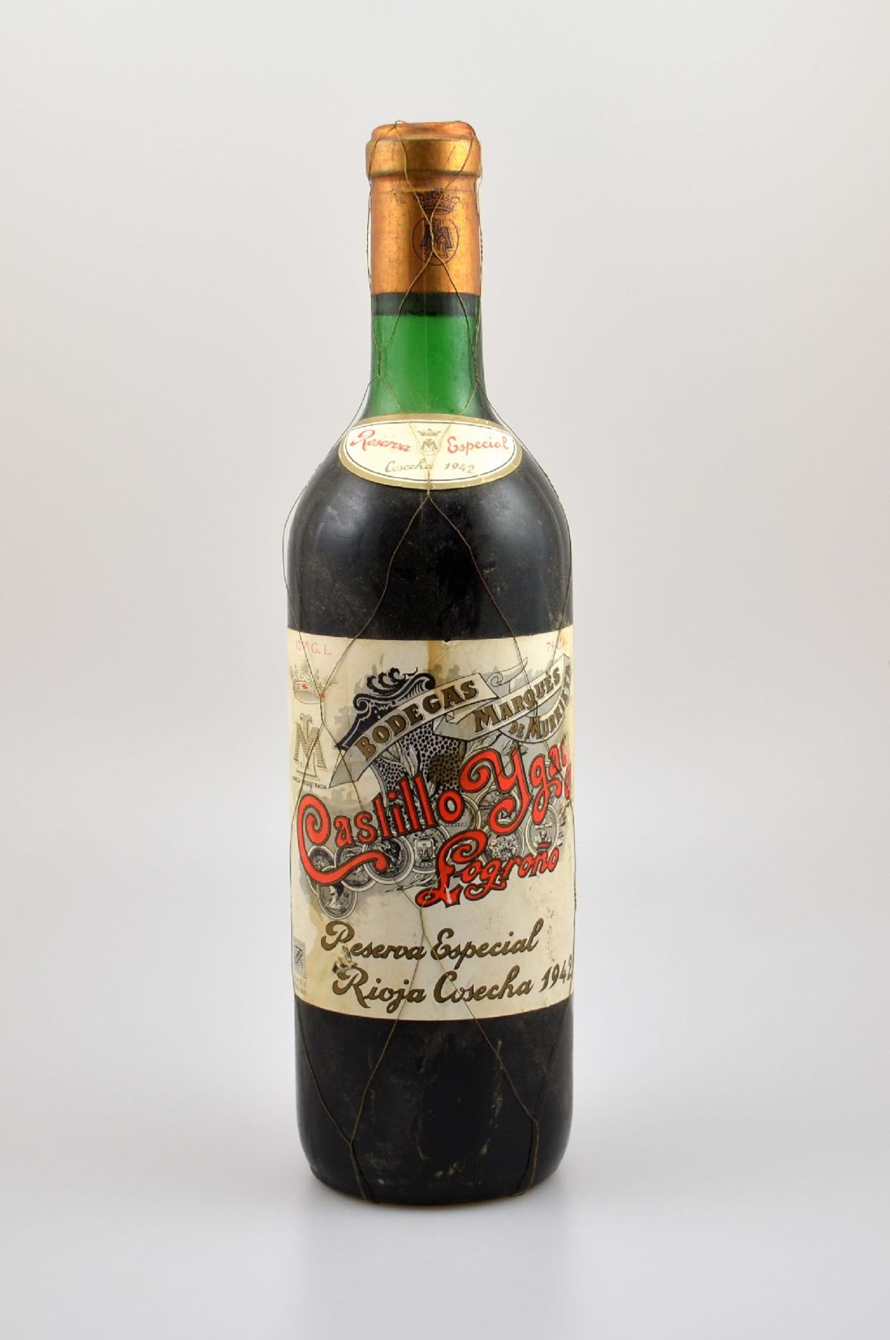 1 Flasche 1942 Marques de Murrieta Castillo Ygay Gran Reserva Especial, Rioja, Füllstand: ca. top