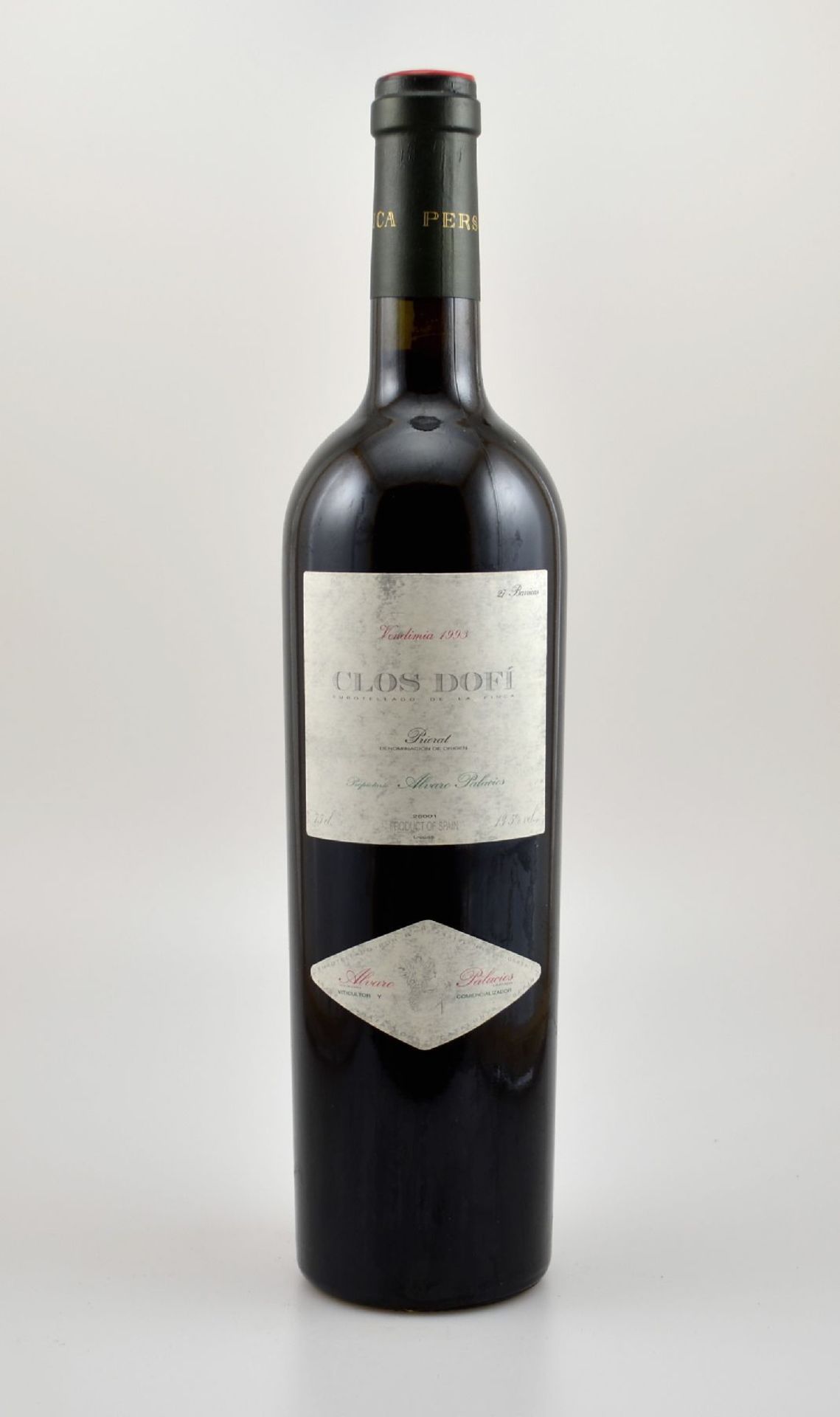 3 Flaschen 1993 Alvaro Palacios Finca Dofi, Priorat, je ca. 75 cl, 13,5 % Vol., Füllstände: je