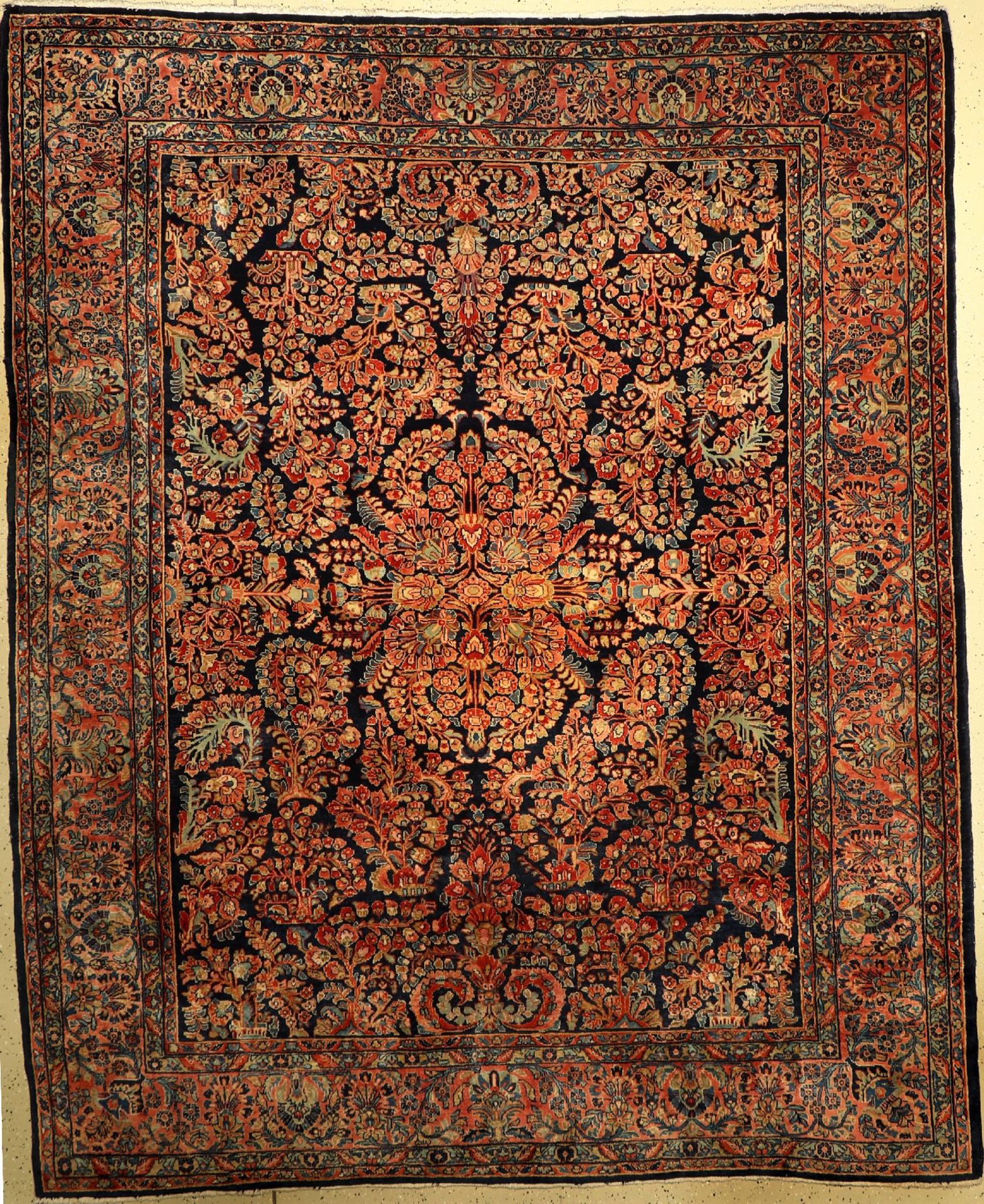 Sarogh US Re Import, Persien, um 1900/20, Korkwolle, ca. 300 x 243 cm, EHZ: 2-3US Saruk Carpet ,