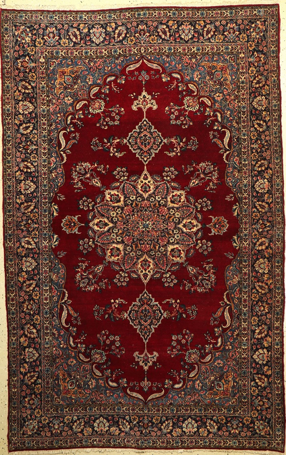 Kerman Ravar antik, Persien, um 1910, Korkwolle, ca. 220 x 140 cm, EHZ: 3Kirman Ravar Rug ,