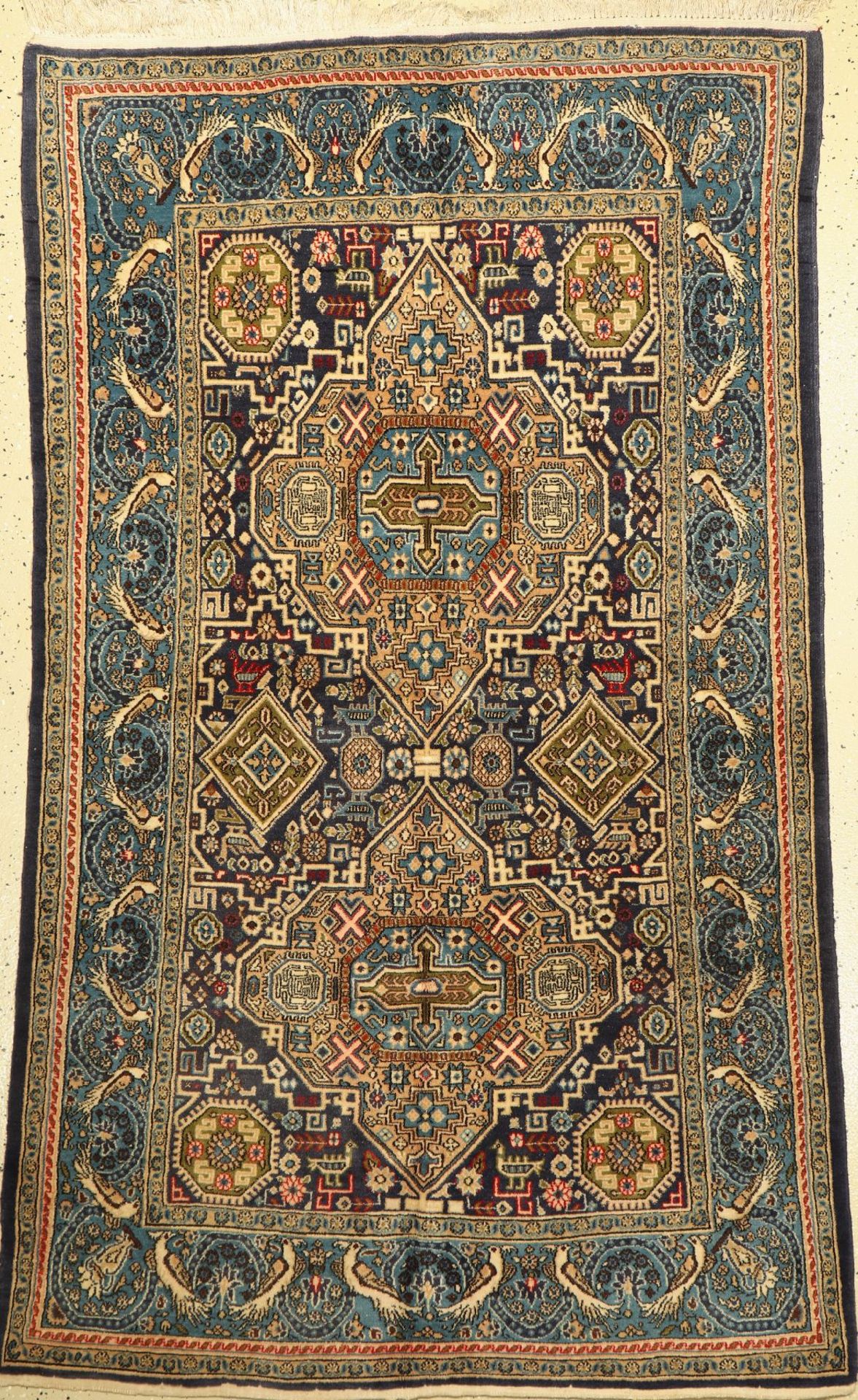 Ghom, Persien, ca. 40 Jahre, Wolle auf Baumwolle, ca. 204 x 104 cm, EHZ: 2-3Qum Rug , Persia,